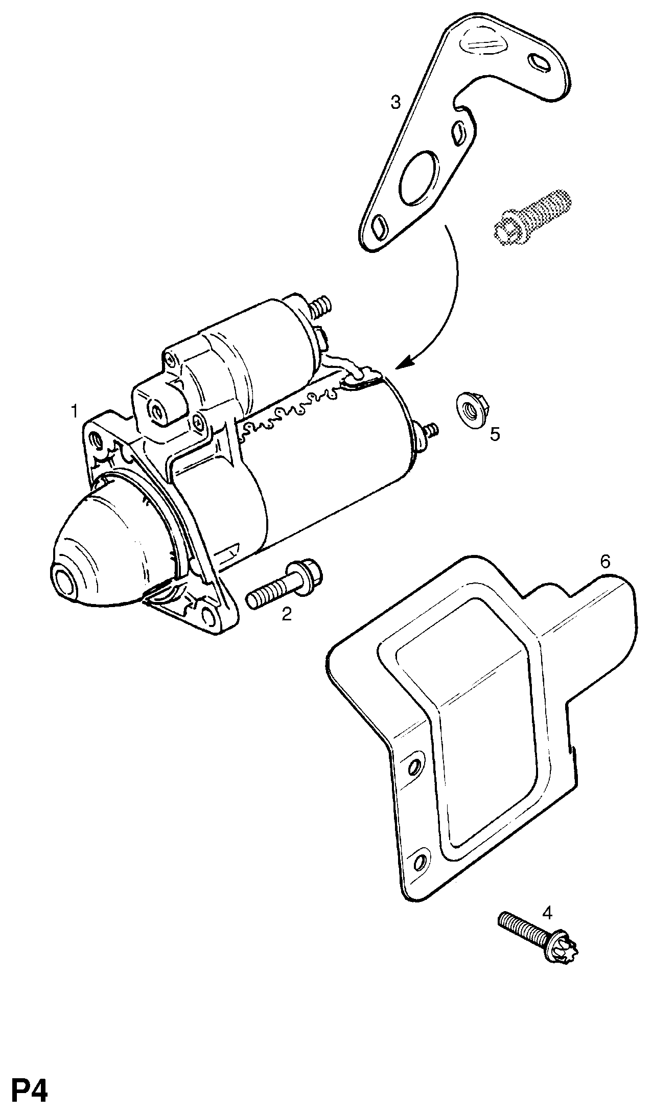 Opel 6202039 - Käynnistinmoottori inparts.fi