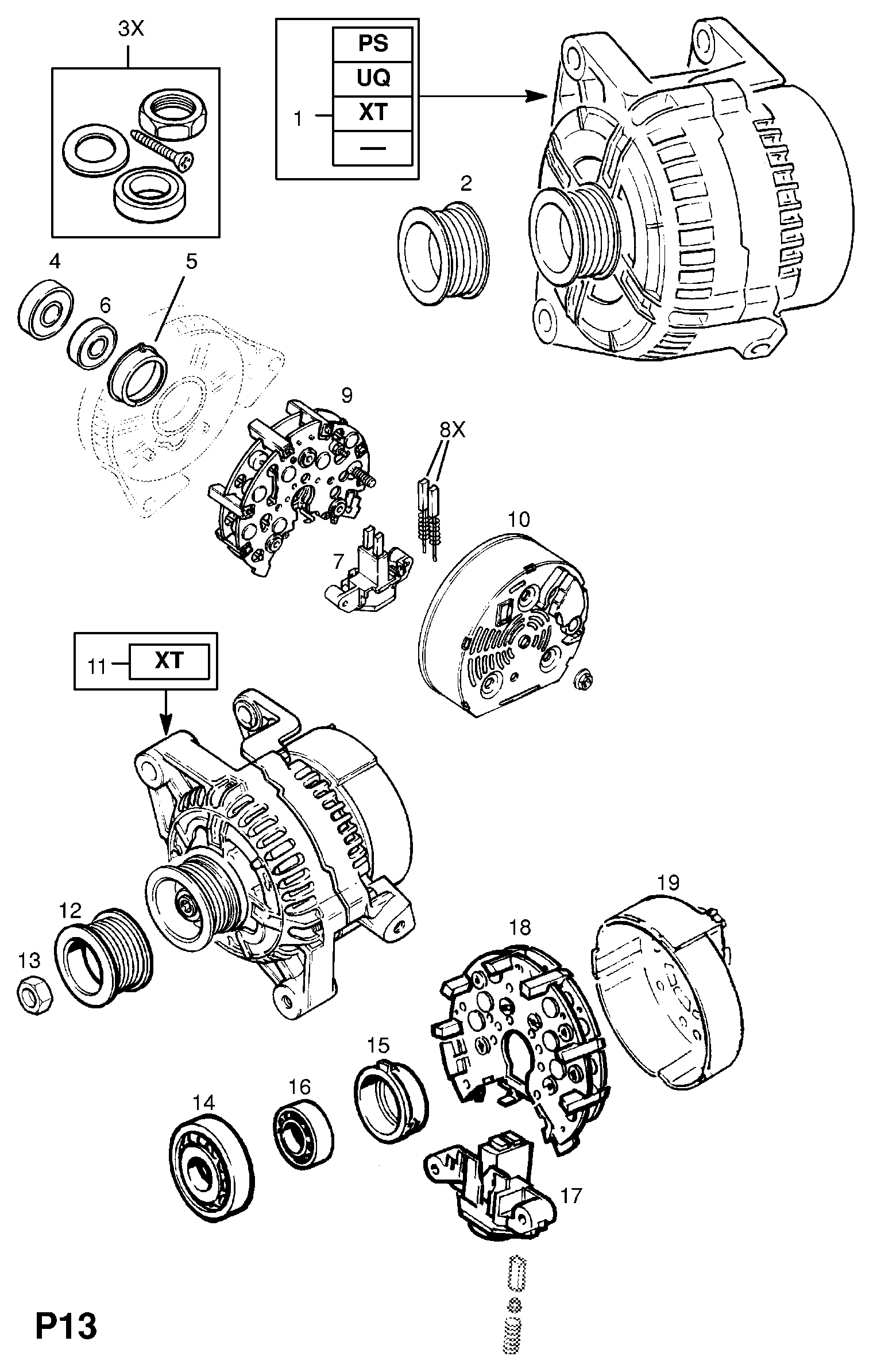 Opel 12 04 146 - Laturi inparts.fi