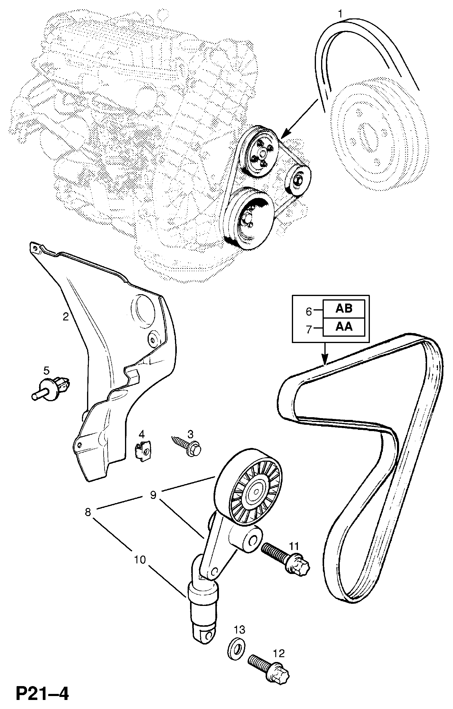 Opel 1340681 - Kiilahihna inparts.fi