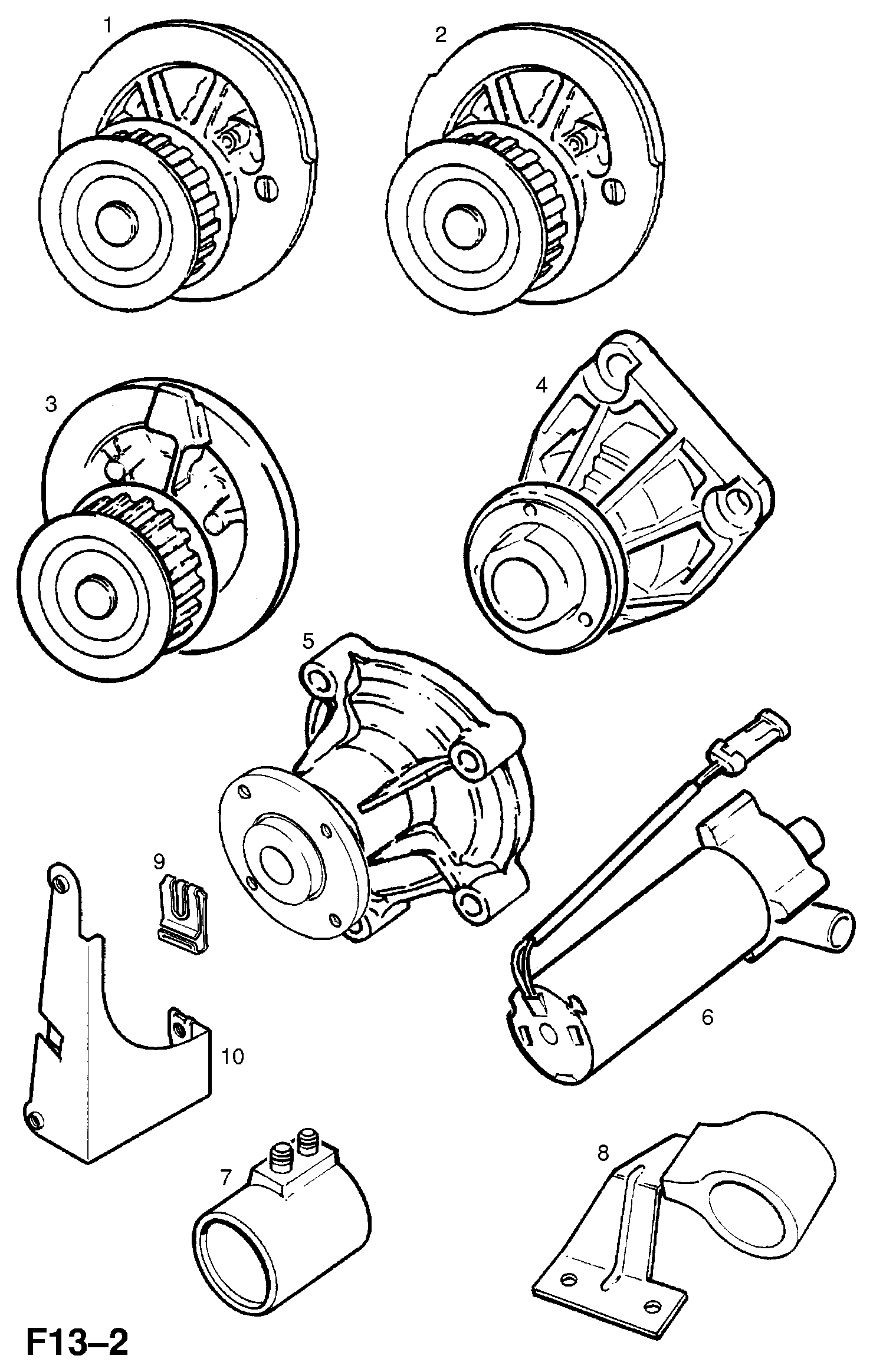 Opel R1160012 - Vesipumppu inparts.fi