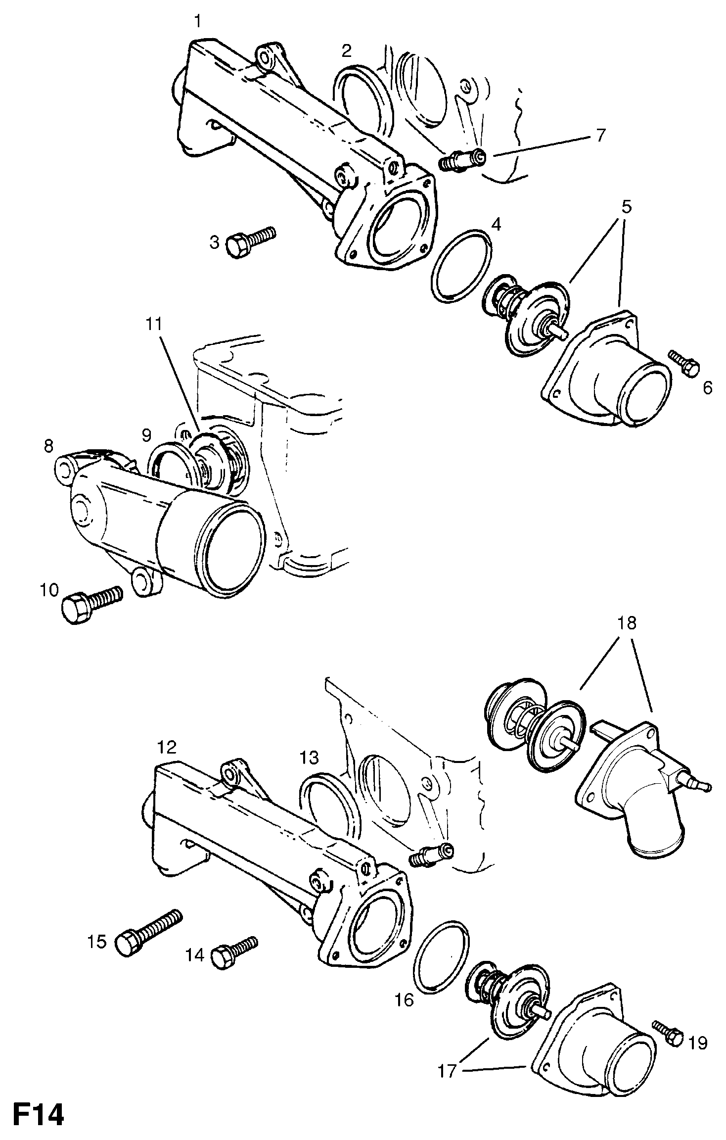 Opel 1338870 - Termostaatti, jäähdytysneste inparts.fi