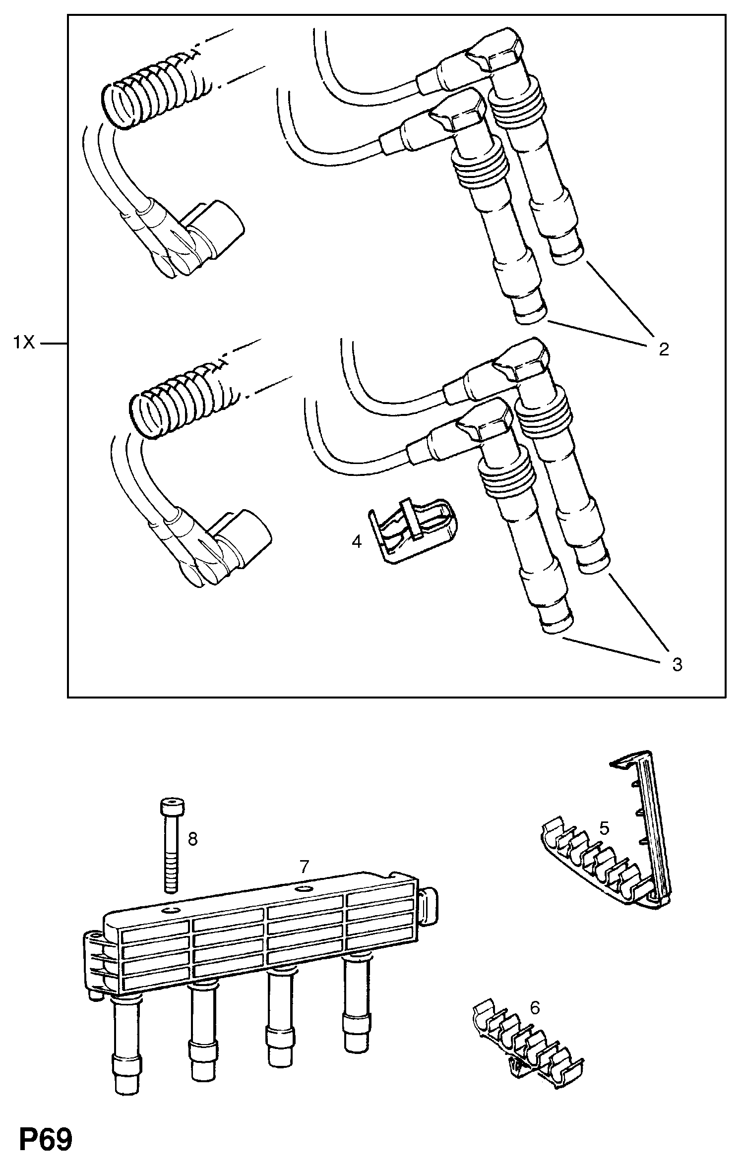 Opel 16 12 561 - Sytytysjohtosarja inparts.fi