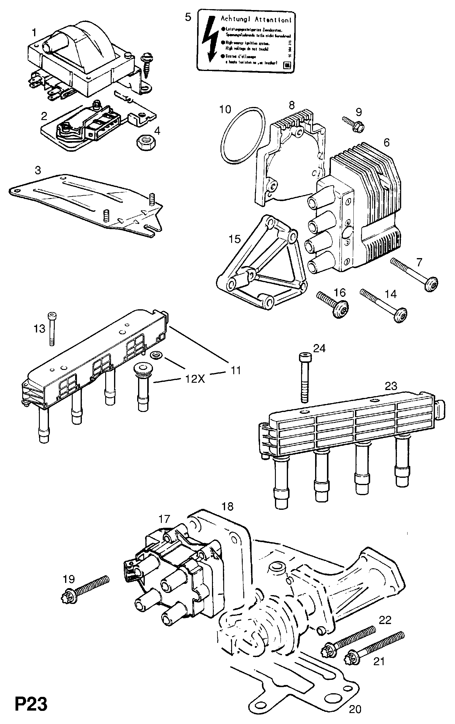 Opel 12 08 003 - Sytytyspuola inparts.fi