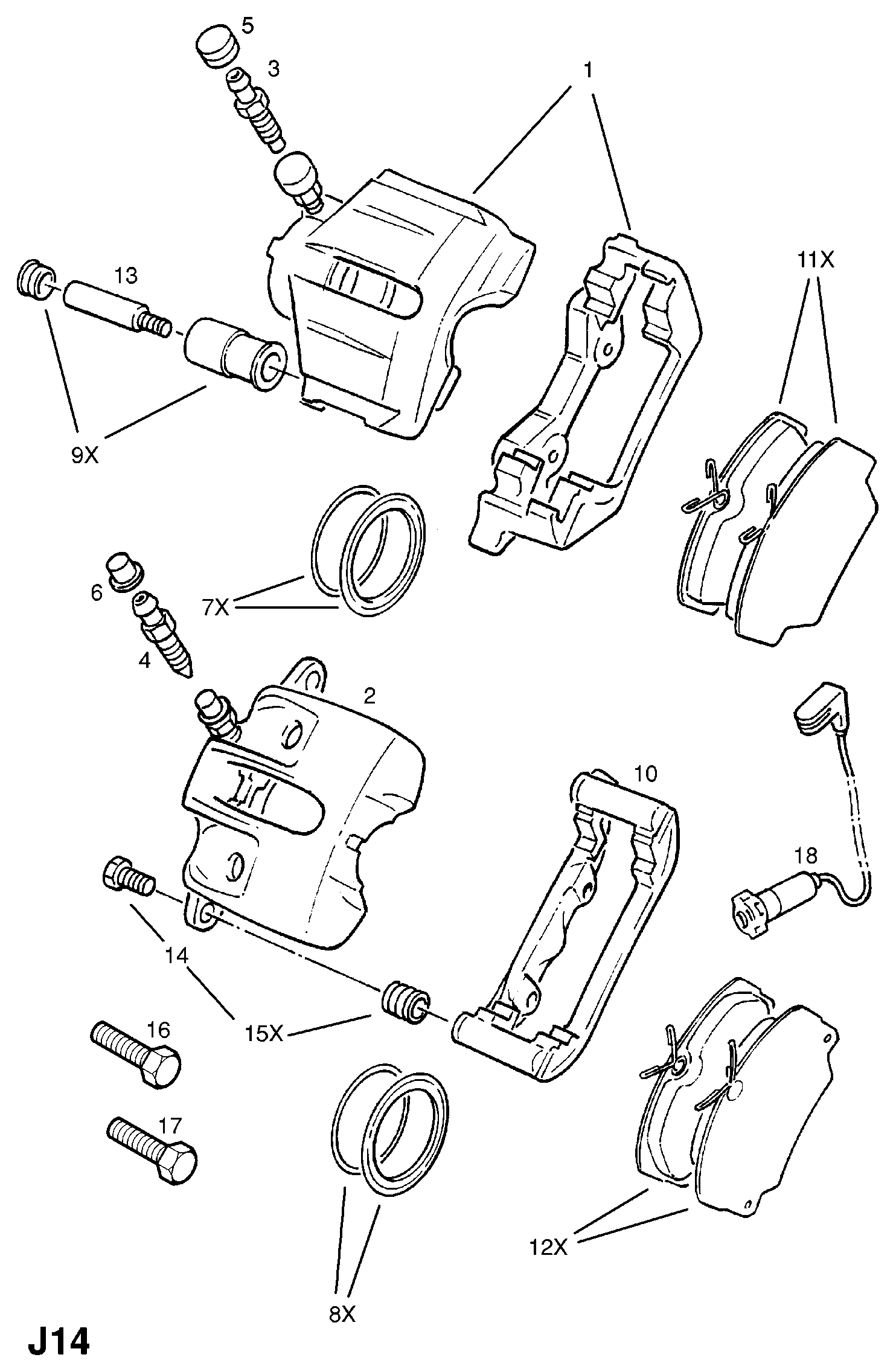 Opel 1605782 - Jarrupala, levyjarru inparts.fi