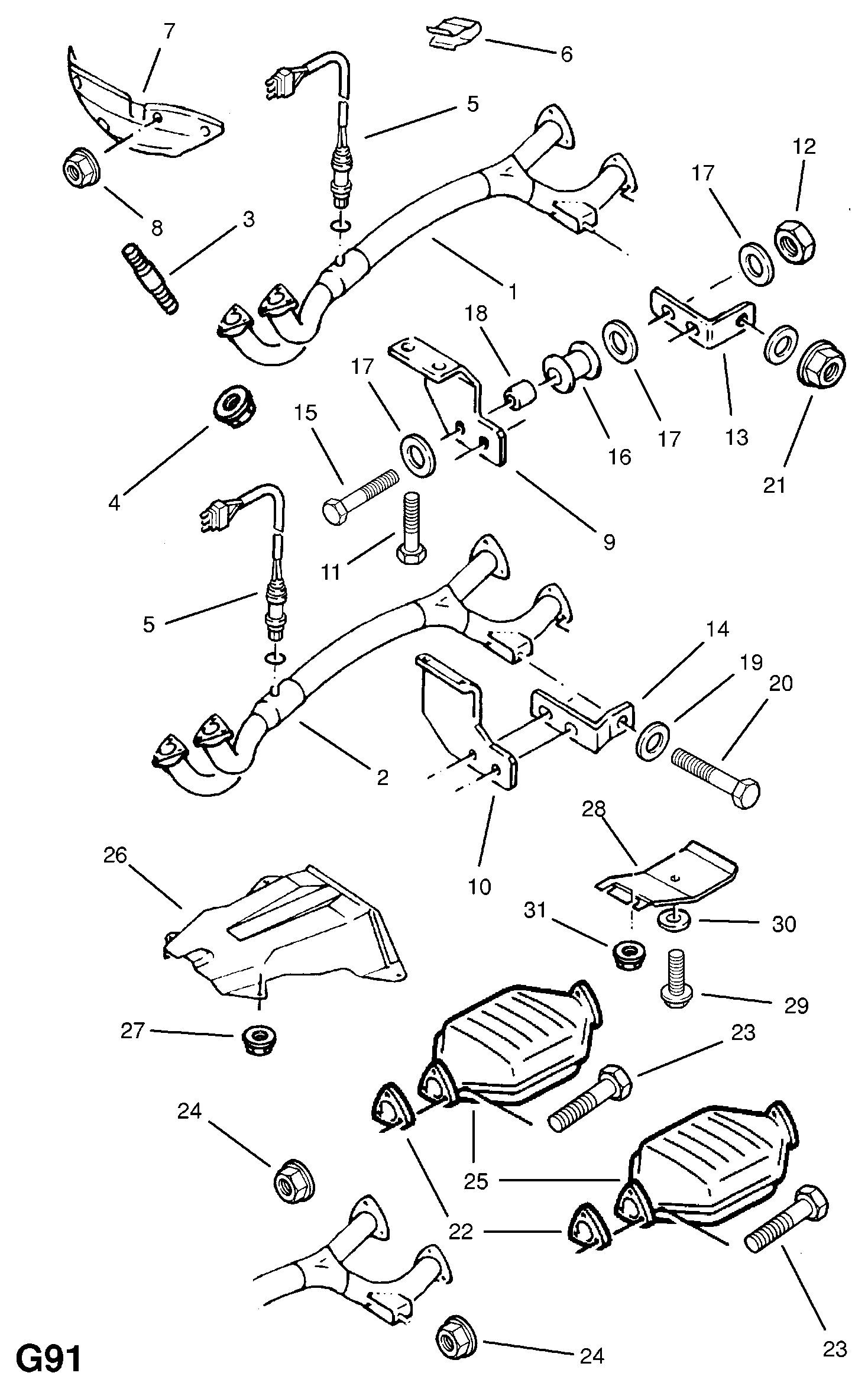 Opel 8 55 306 - Lambdatunnistin inparts.fi