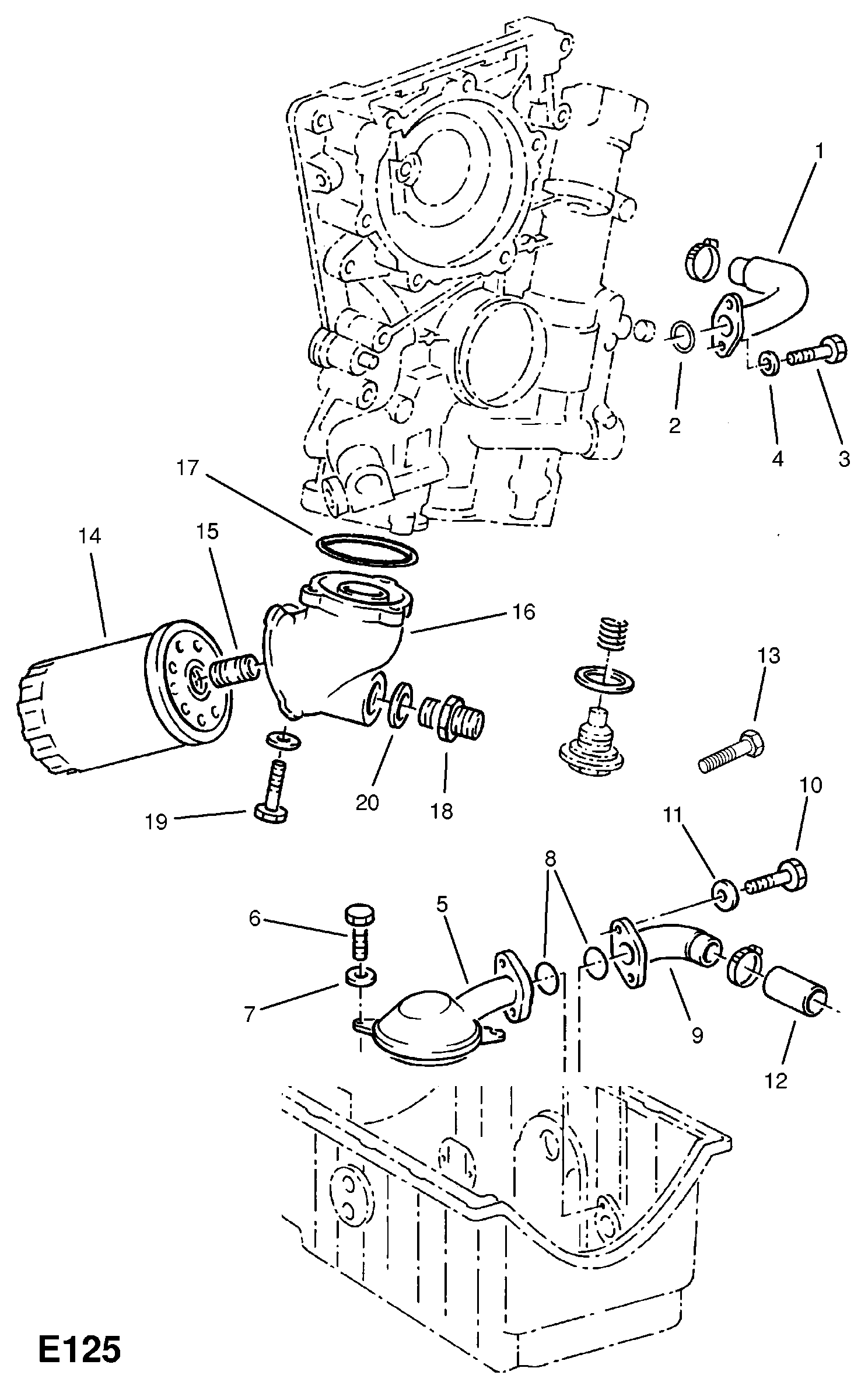 Opel 650402 - Öljynsuodatin inparts.fi