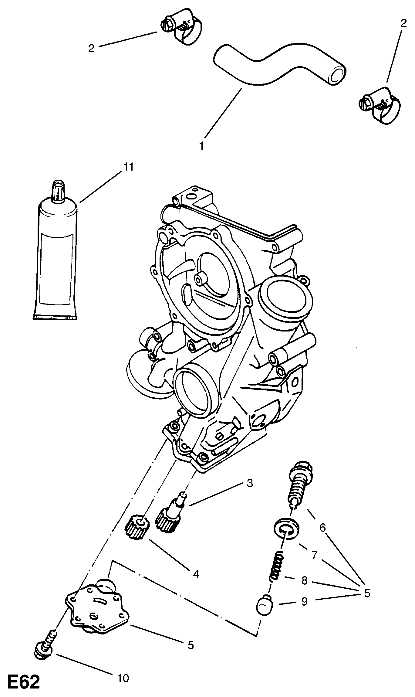 Opel 646 804 - Tiiviste, jakopäänkotelo inparts.fi