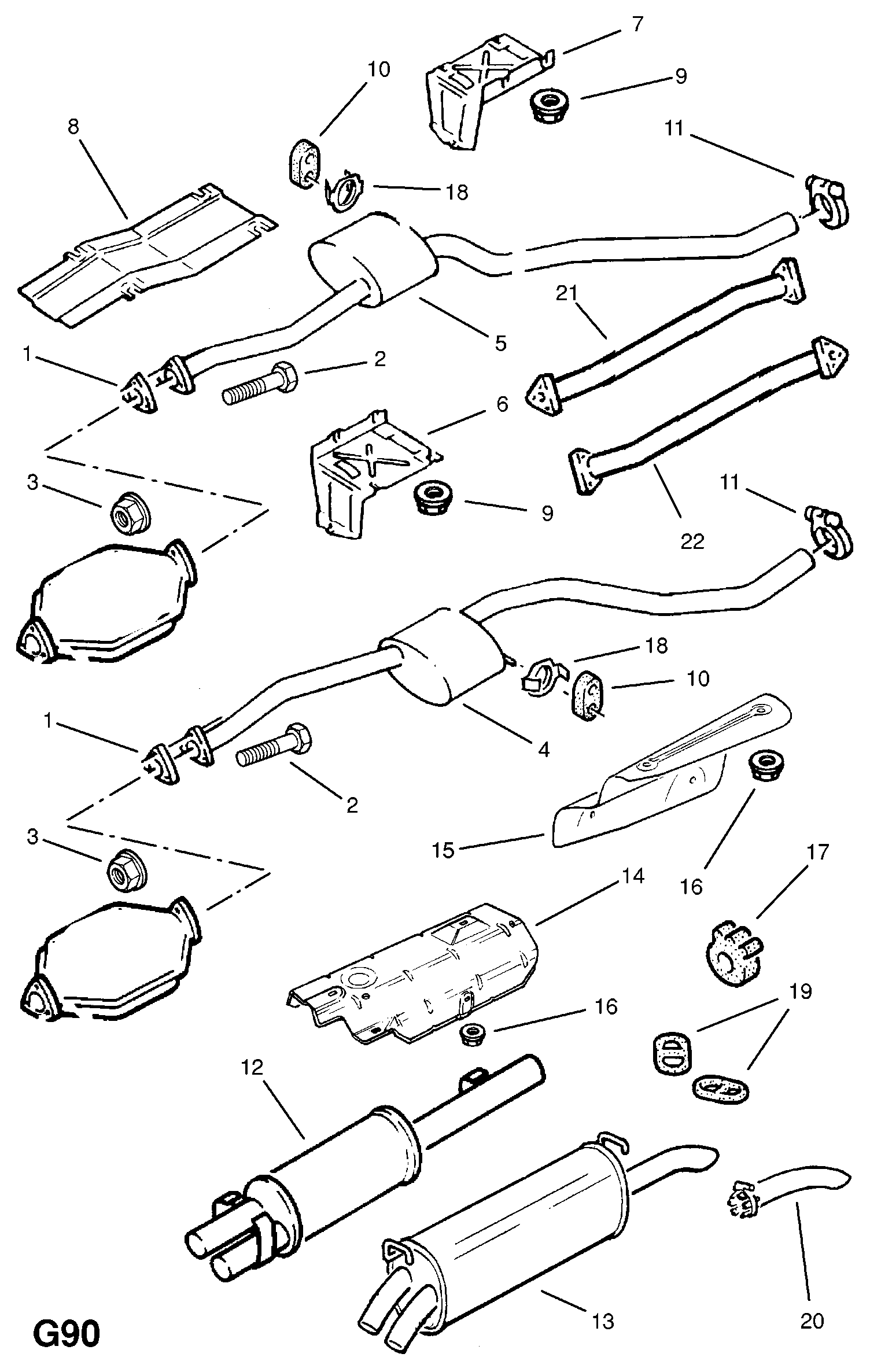 Opel 8 54 936 - Tiiviste, pakoputki inparts.fi