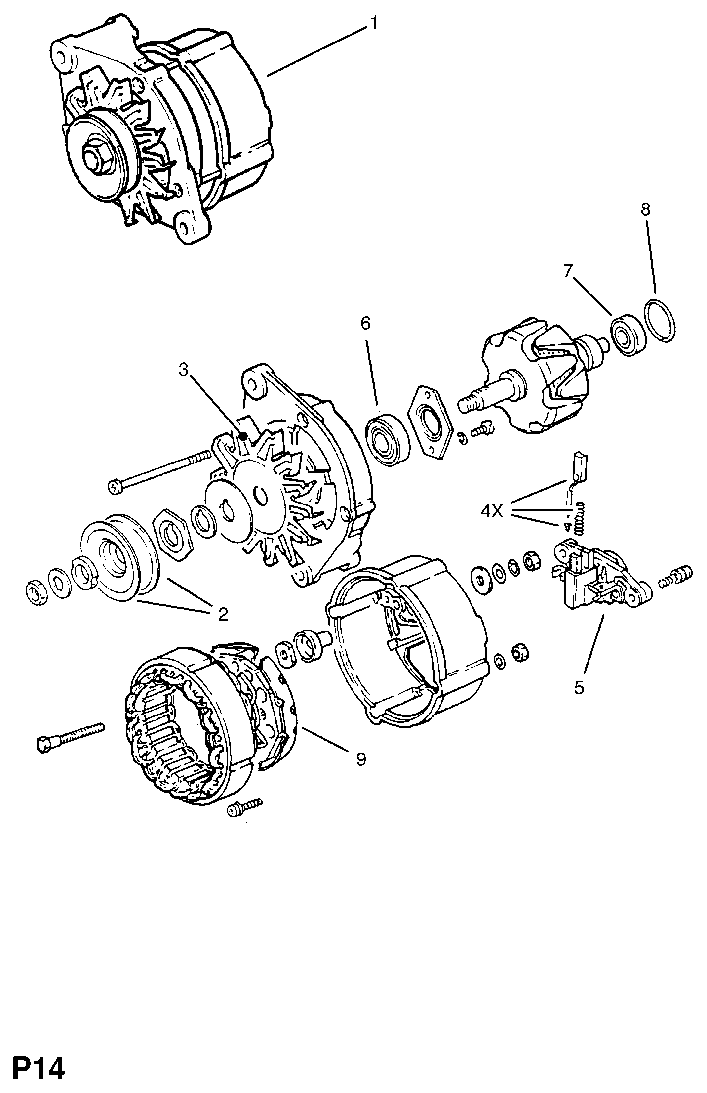 Opel 12 04 252 - Jänniteensäädin inparts.fi