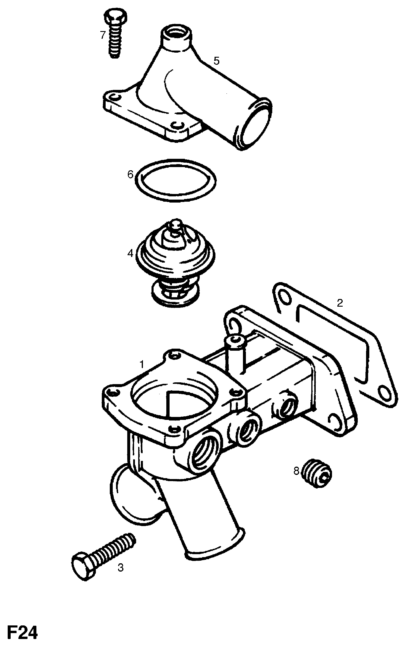 Opel 13 36 568 - Tiiviste, termostaatti inparts.fi