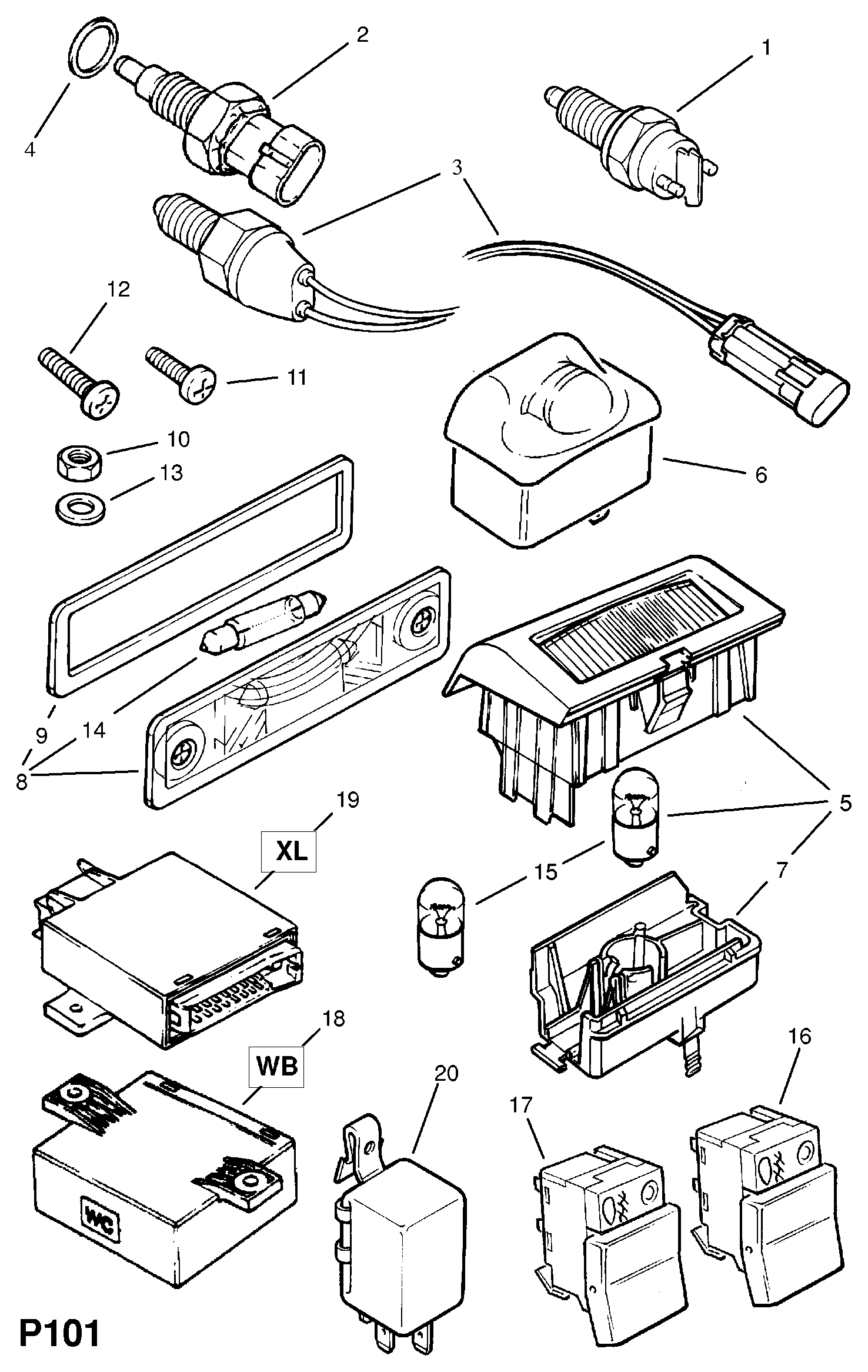 Opel 20 91 036 - Tiiviste, öljynlaskutulppa inparts.fi