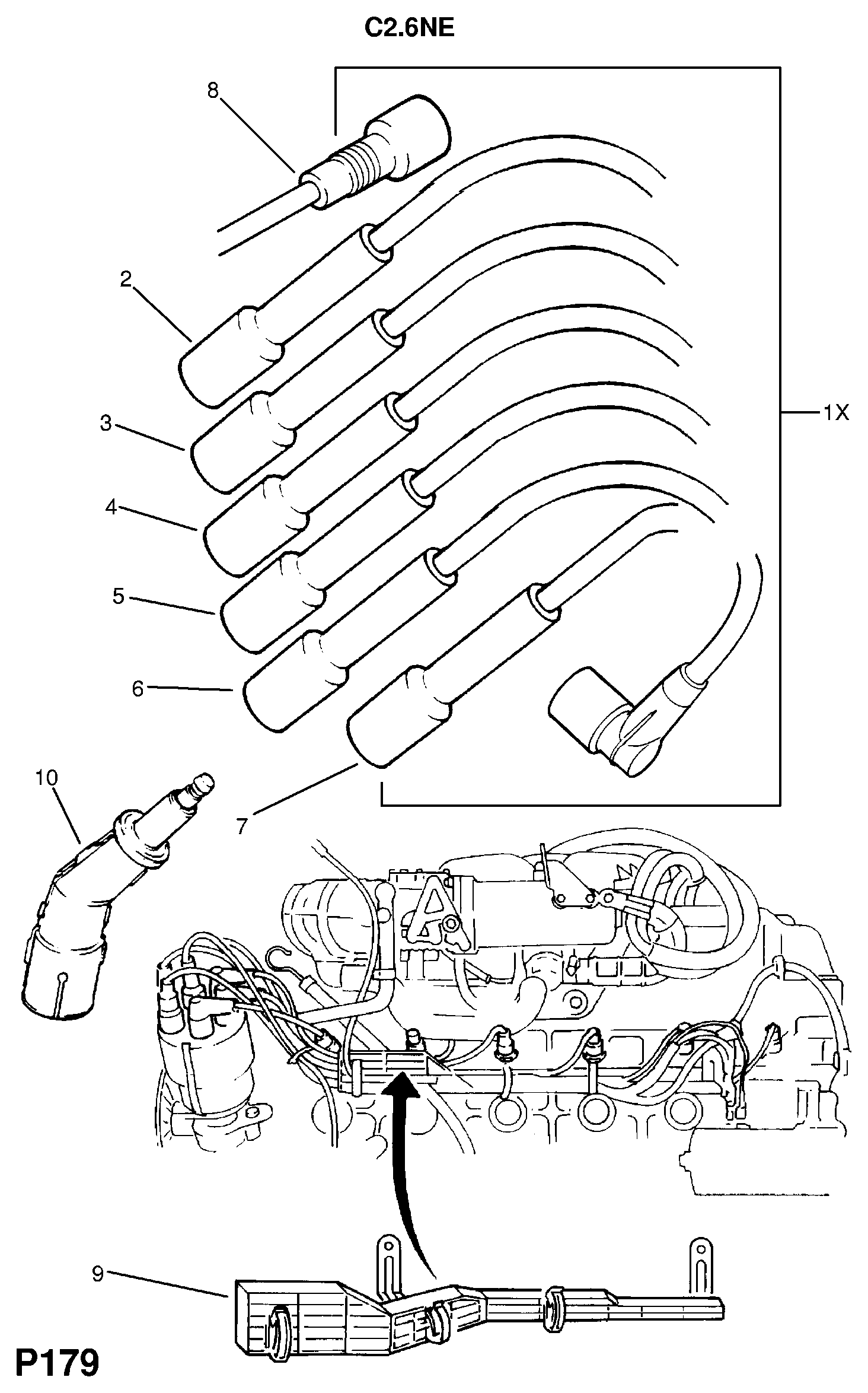 Opel 12 82 059 - Sytytysjohto inparts.fi