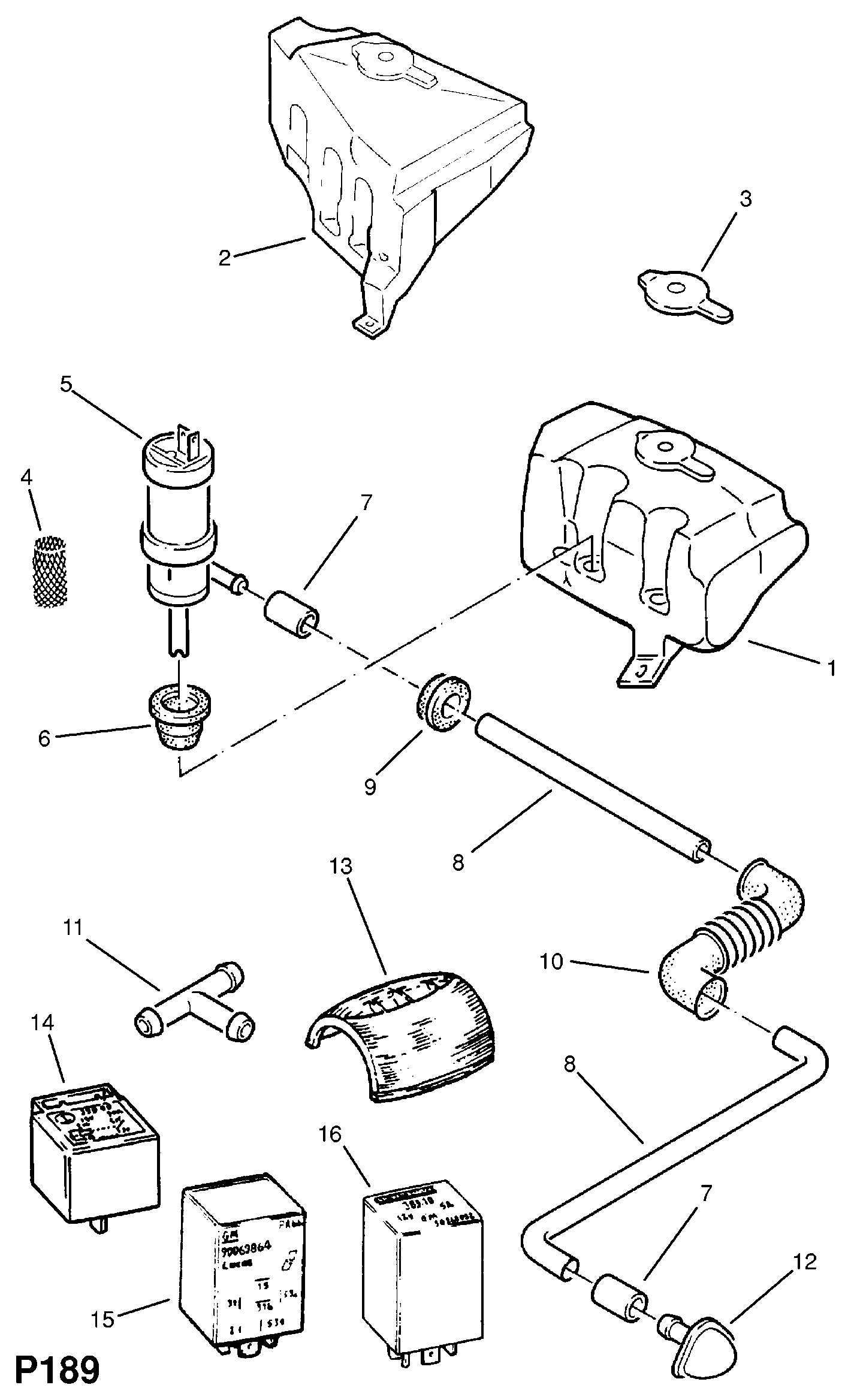 Vauxhall 12 38 550 - Rele, tihkukytkin inparts.fi