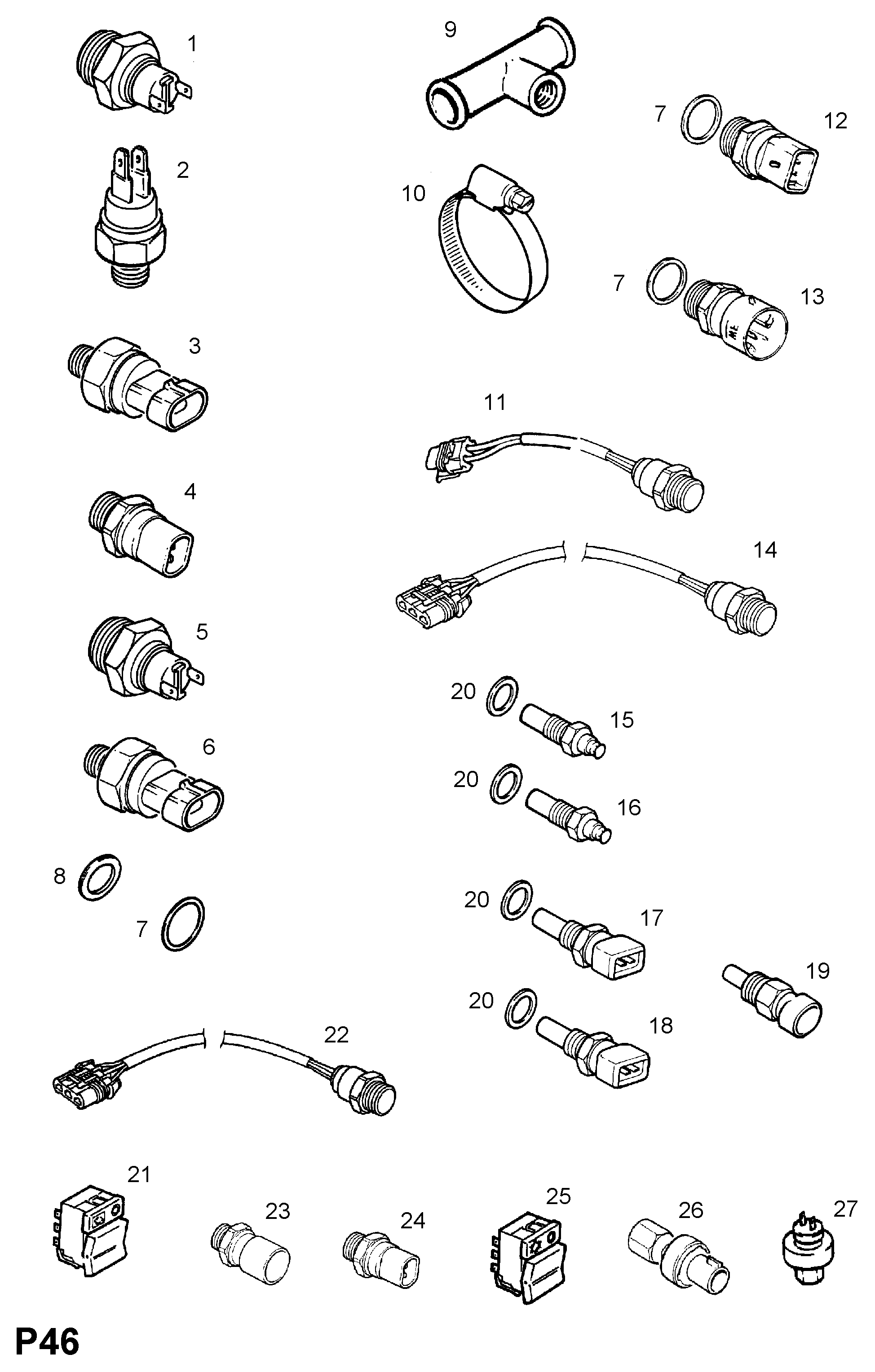 Vauxhall 13 41 002 - Lämpökytkin, jäähdyttimen puhallin inparts.fi