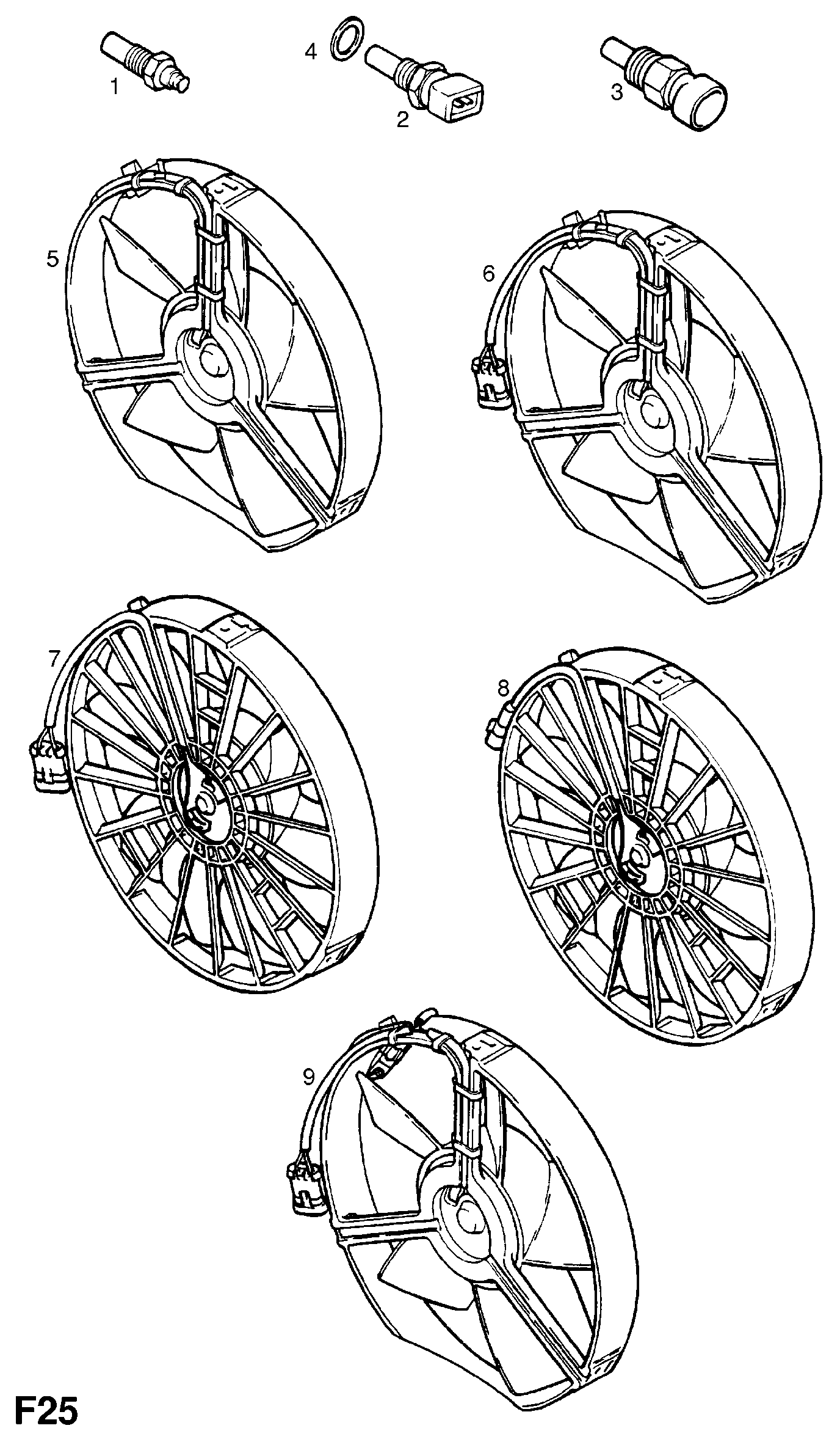 Vauxhall 13 38 451 - Tunnistin, jäähdytysnesteen lämpötila inparts.fi