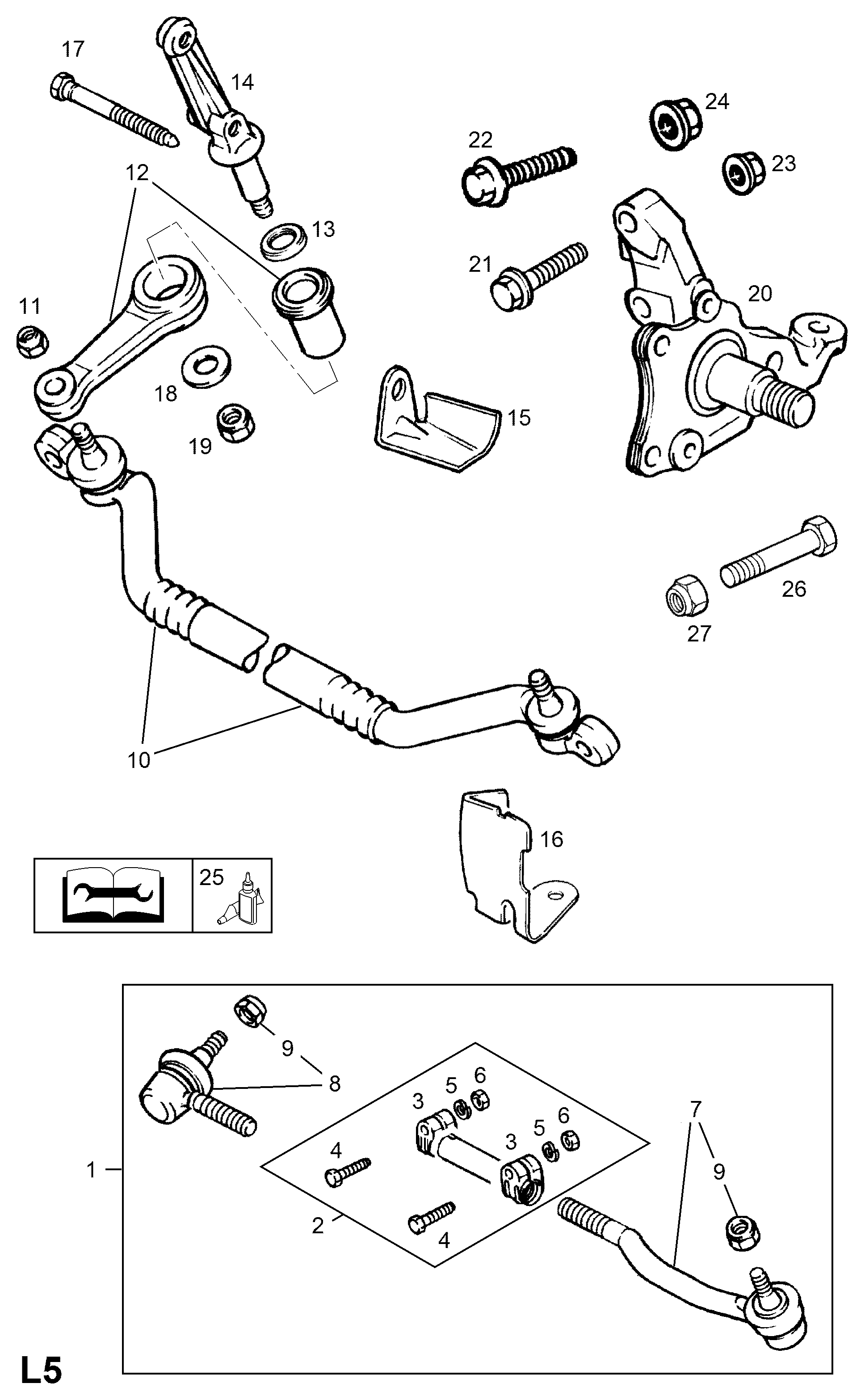 Opel 324062 - Raidetangon pää inparts.fi