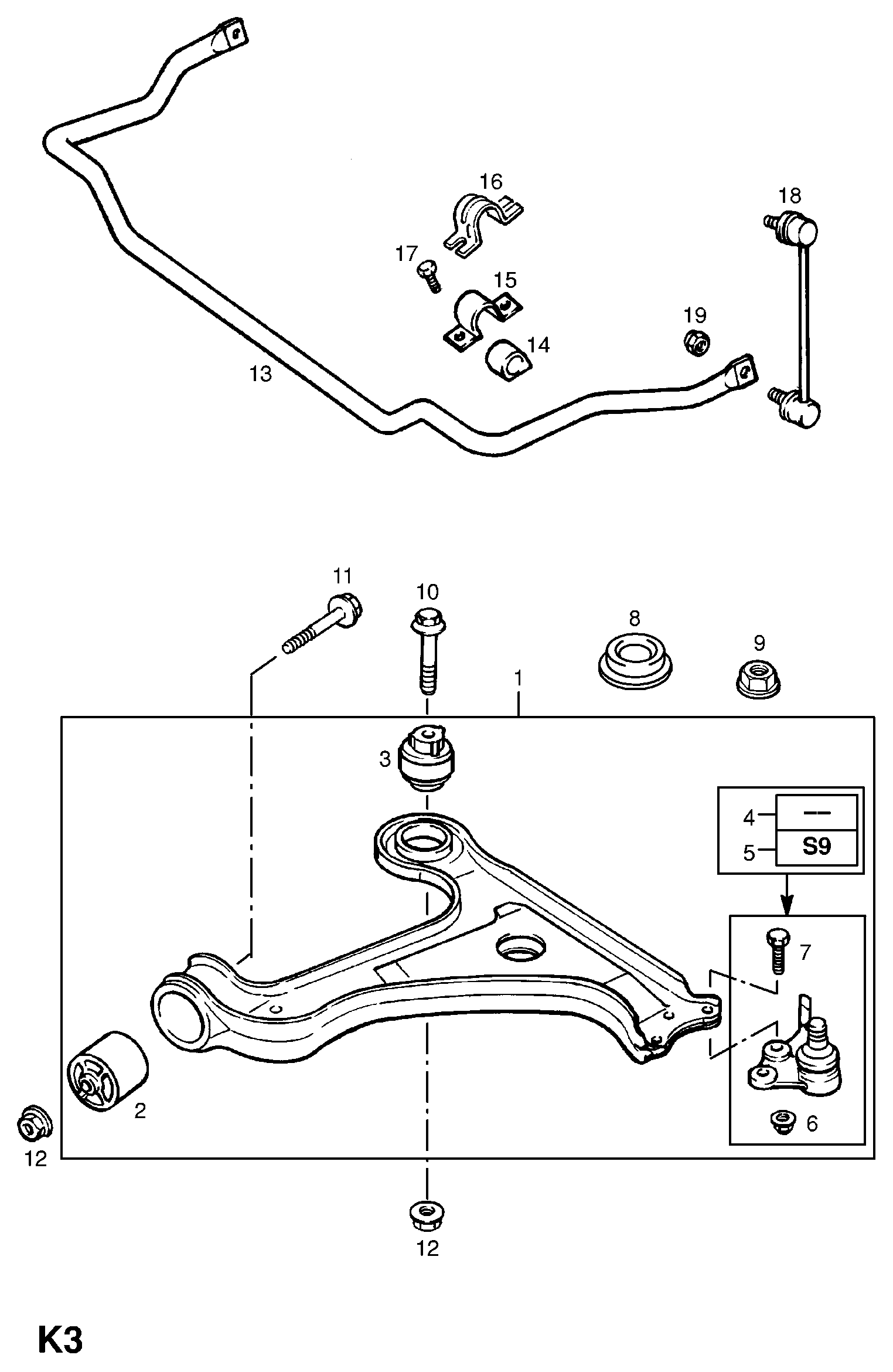 Opel 3 52 303 - Tukivarren hela inparts.fi