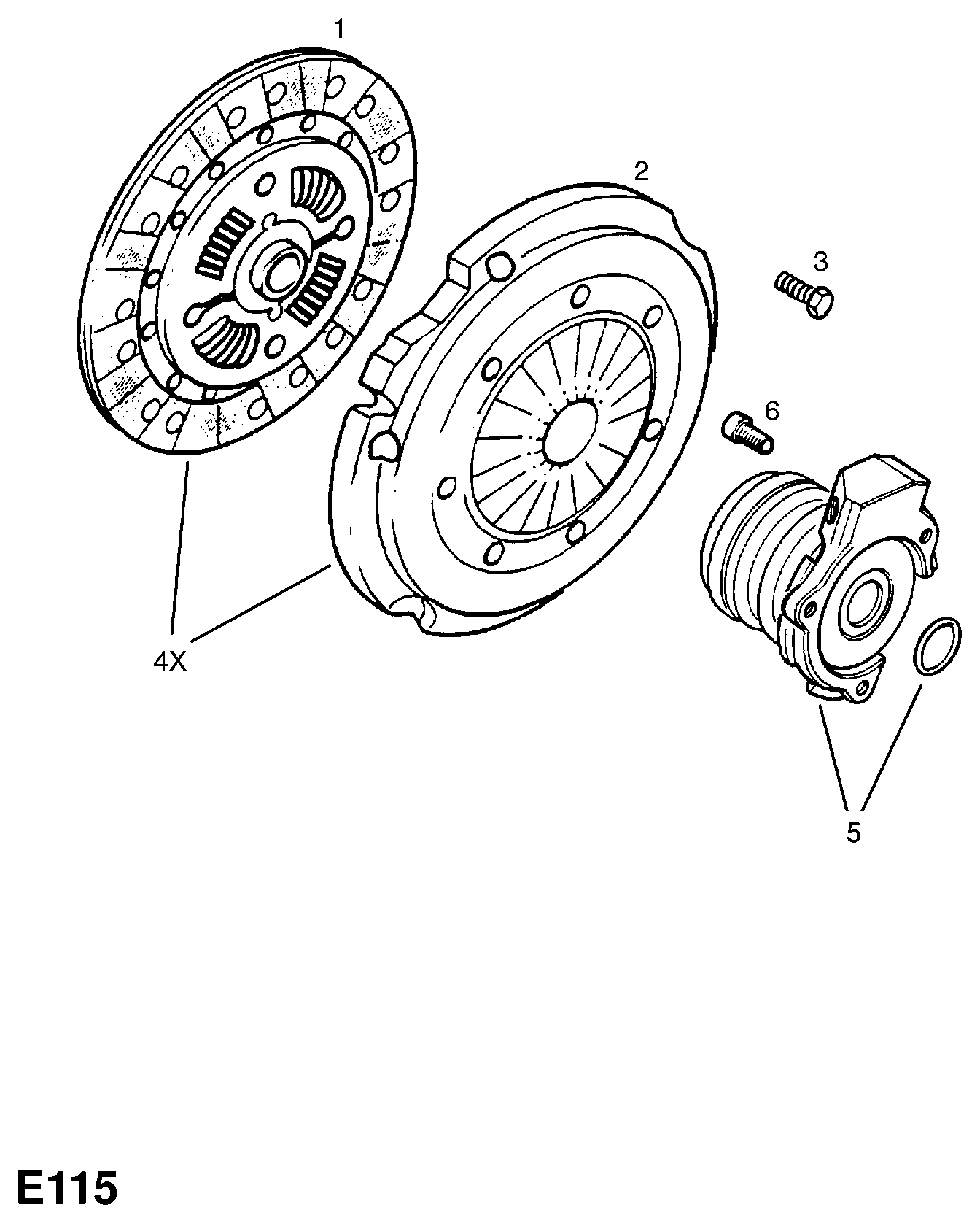 Opel 6 64 101 - Kytkinlevy inparts.fi