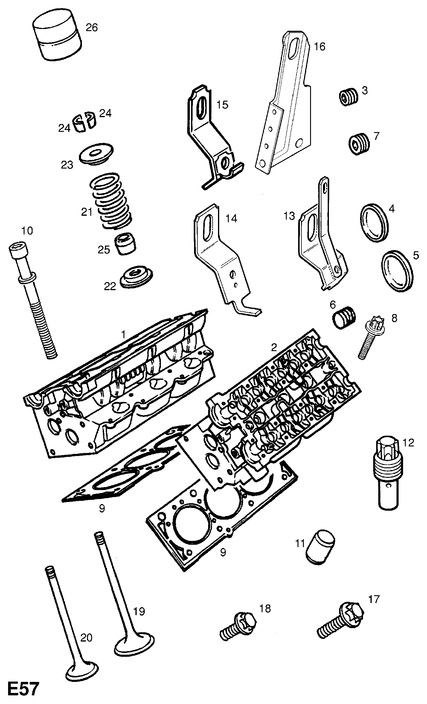 Chevrolet 6 07 256 - Syl.kannen pulttisarja inparts.fi