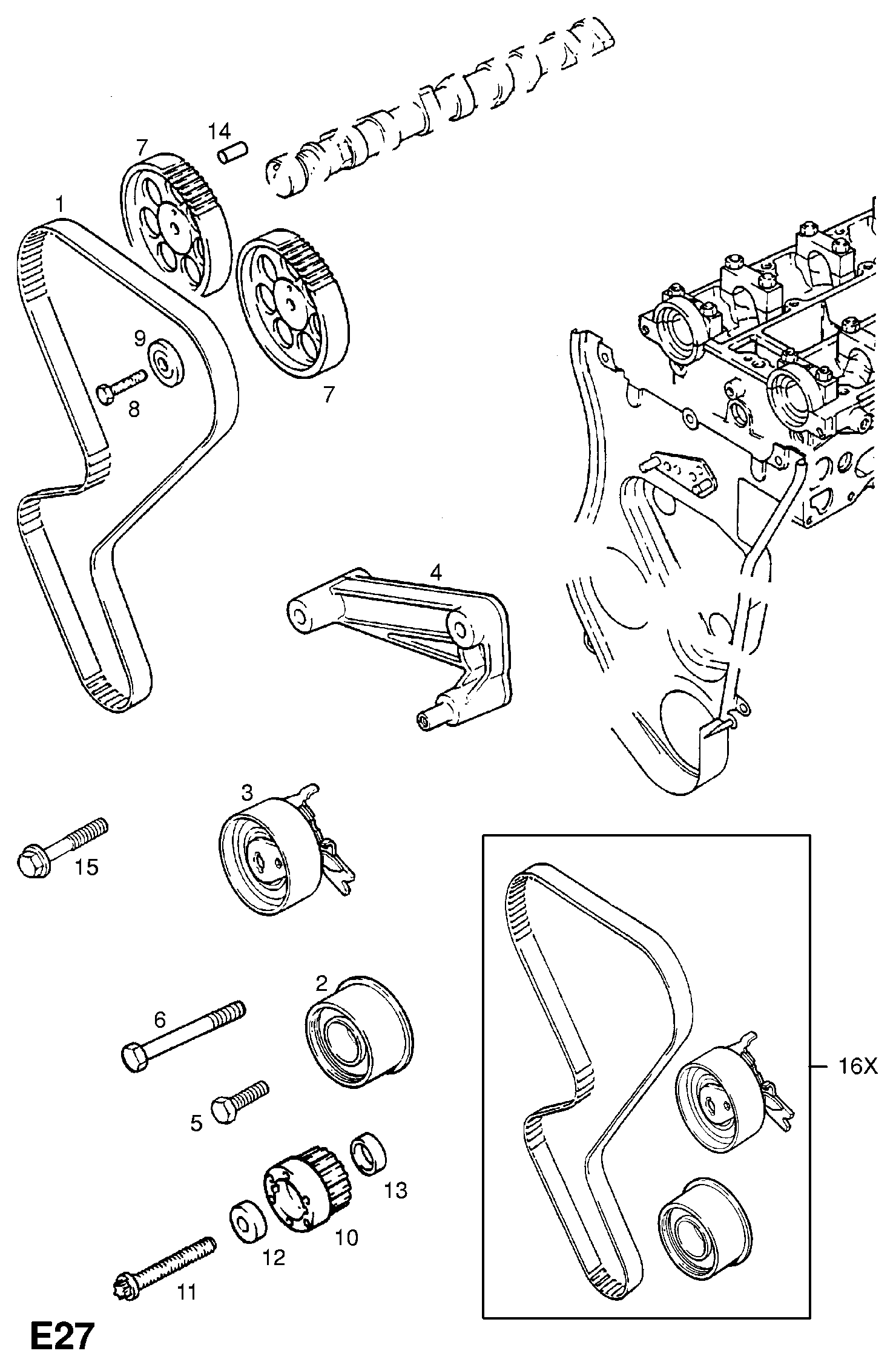 Opel 56 36 363 - Hammashihnat inparts.fi