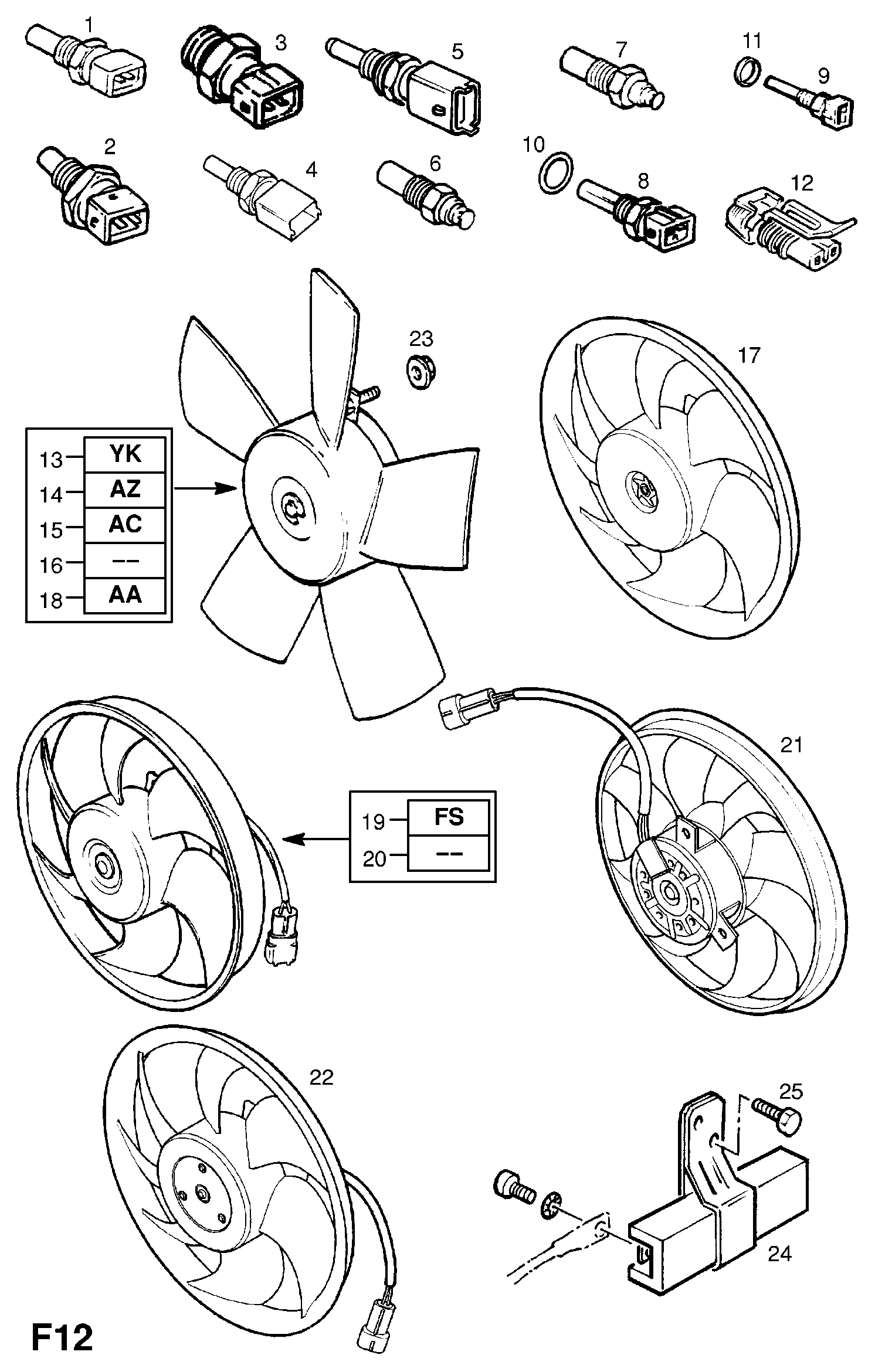 Opel 1341277 - Tuuletin, moottorin jäähdytys inparts.fi