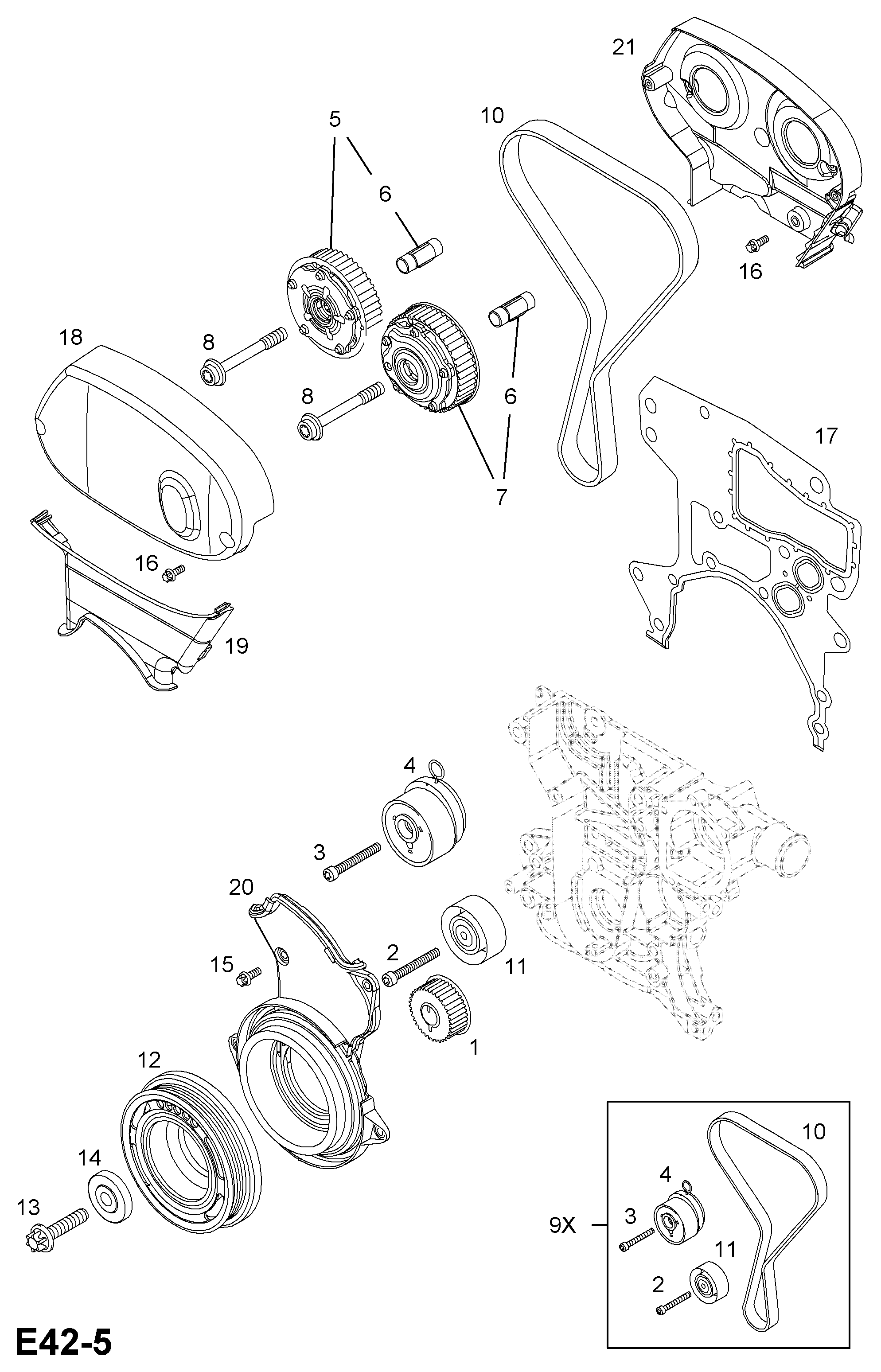 Opel 56 36 631 - Nokka-akselin ajoitussäädin inparts.fi