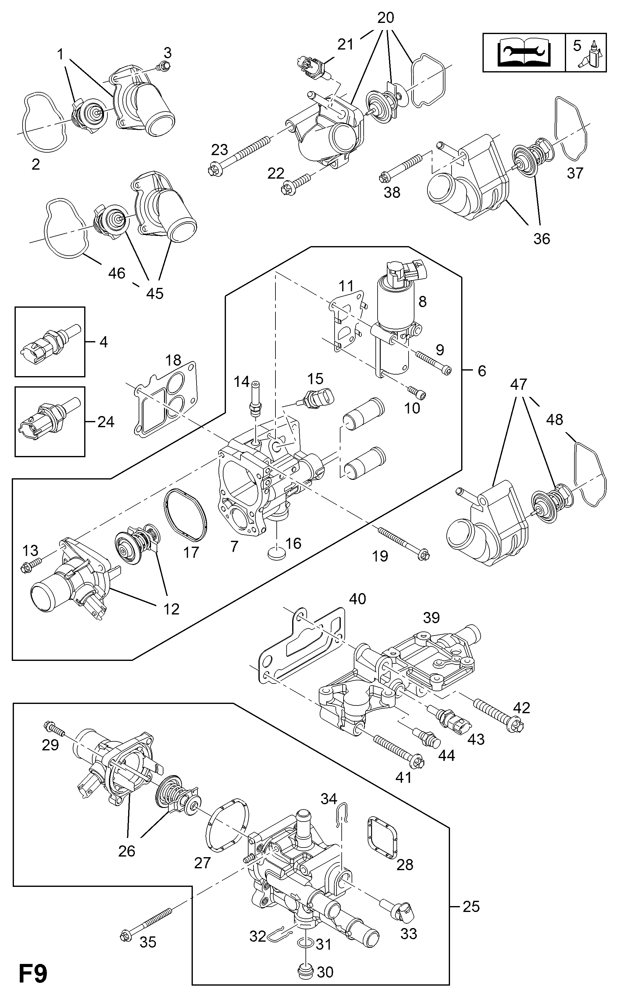 Vauxhall 63 38 018 - Termostaatti, jäähdytysneste inparts.fi