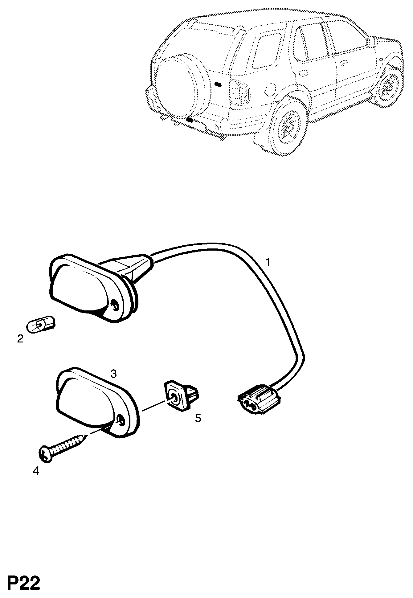 Opel 20 98 304 - Polttimo, mittariston valo inparts.fi