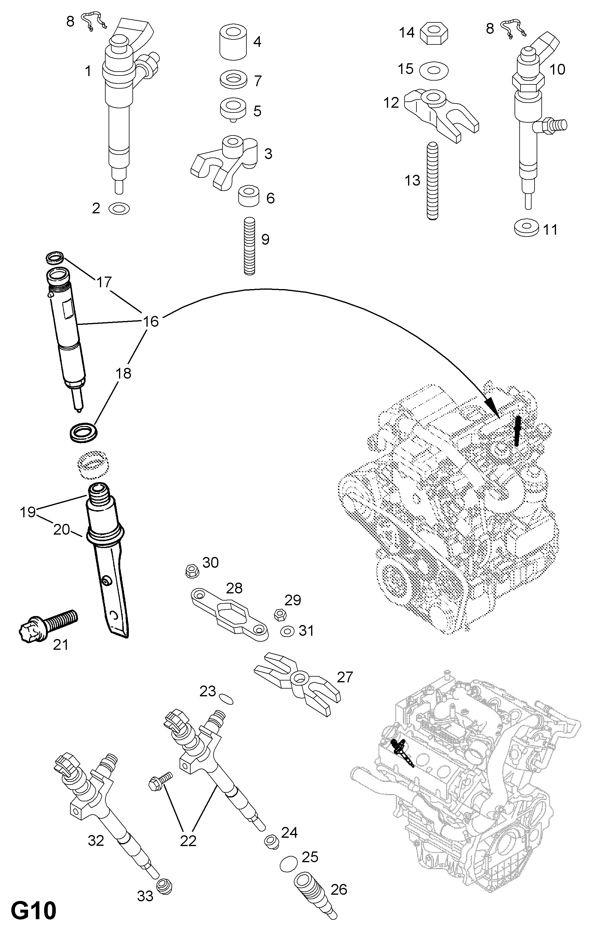 Opel 58 21 761 - Tiivisterengas, suutinistukka inparts.fi