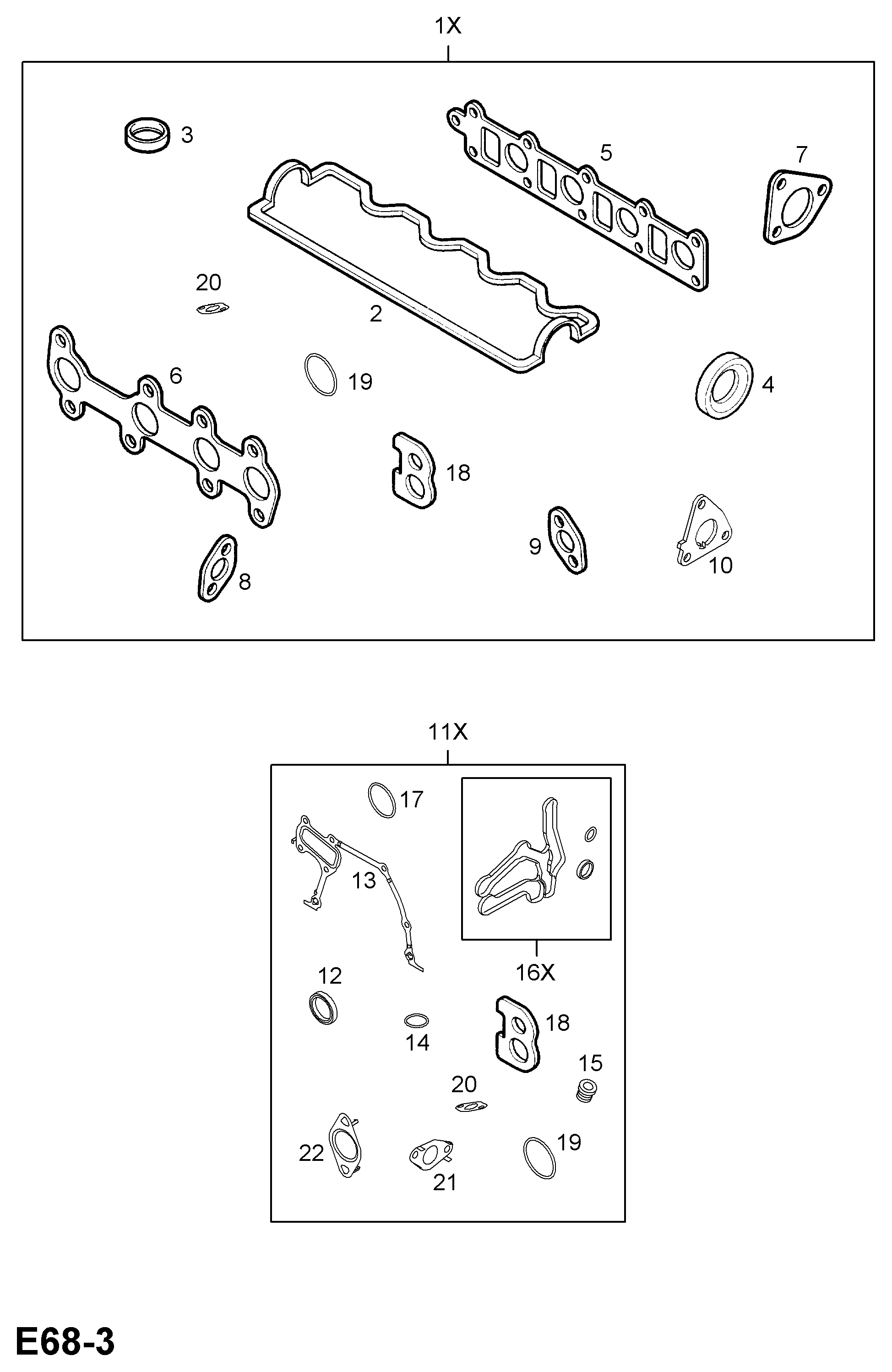 Opel 58 49 907 - Tiiviste, pakosarja inparts.fi