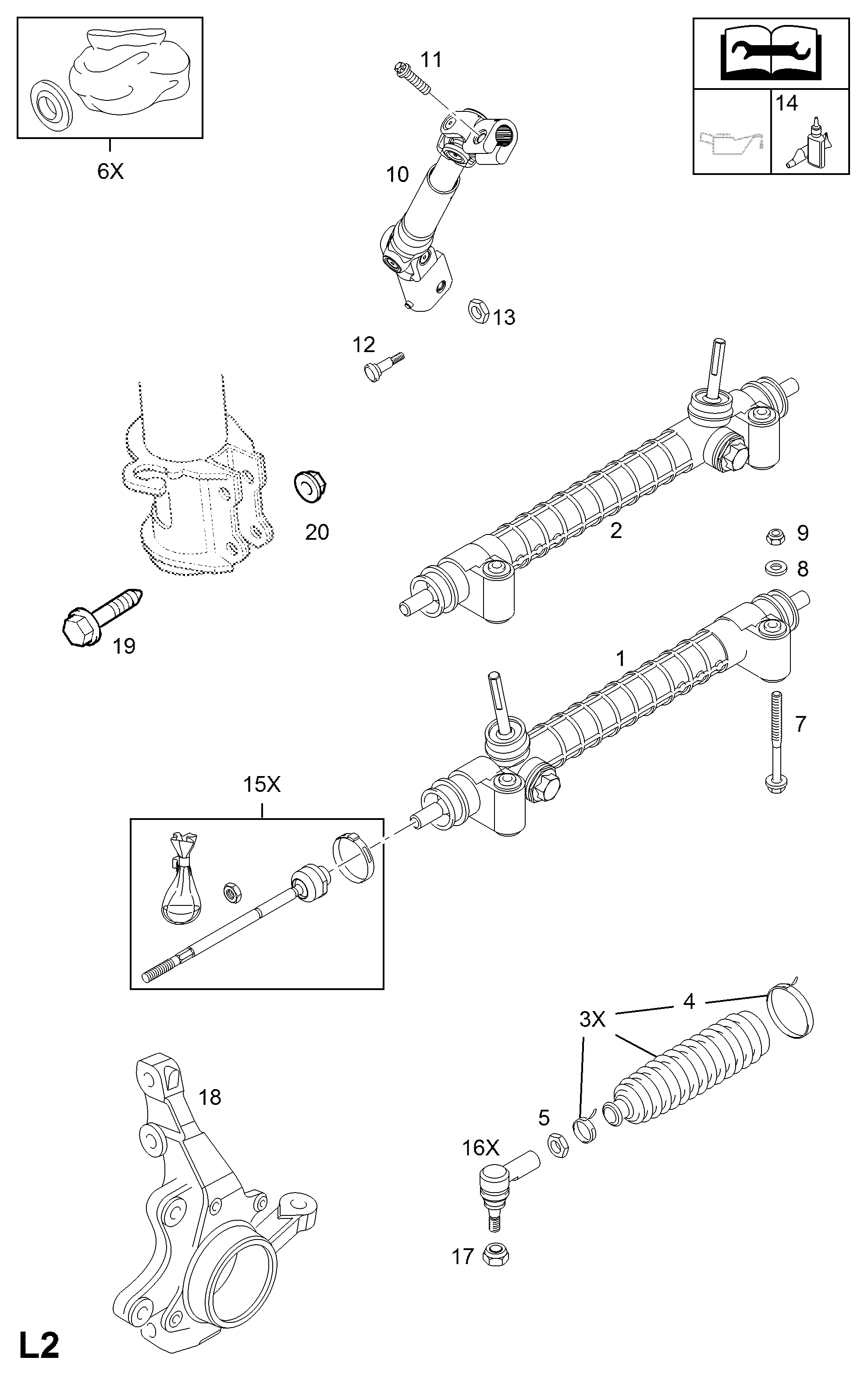 Opel 900028 - Ohjausvaihde inparts.fi