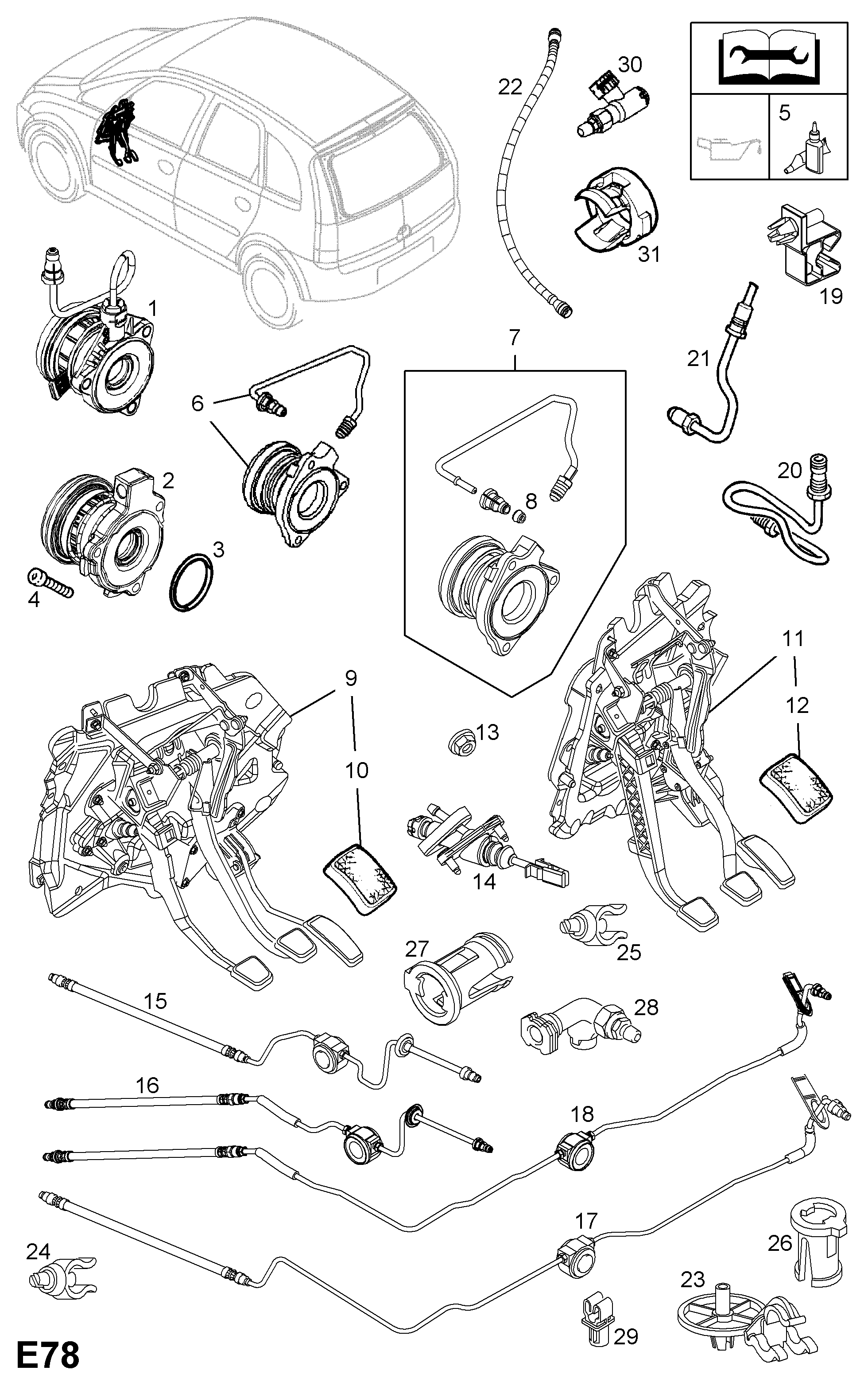 Vauxhall 56 79 333 - Irroitusmekanismi, kytkin inparts.fi