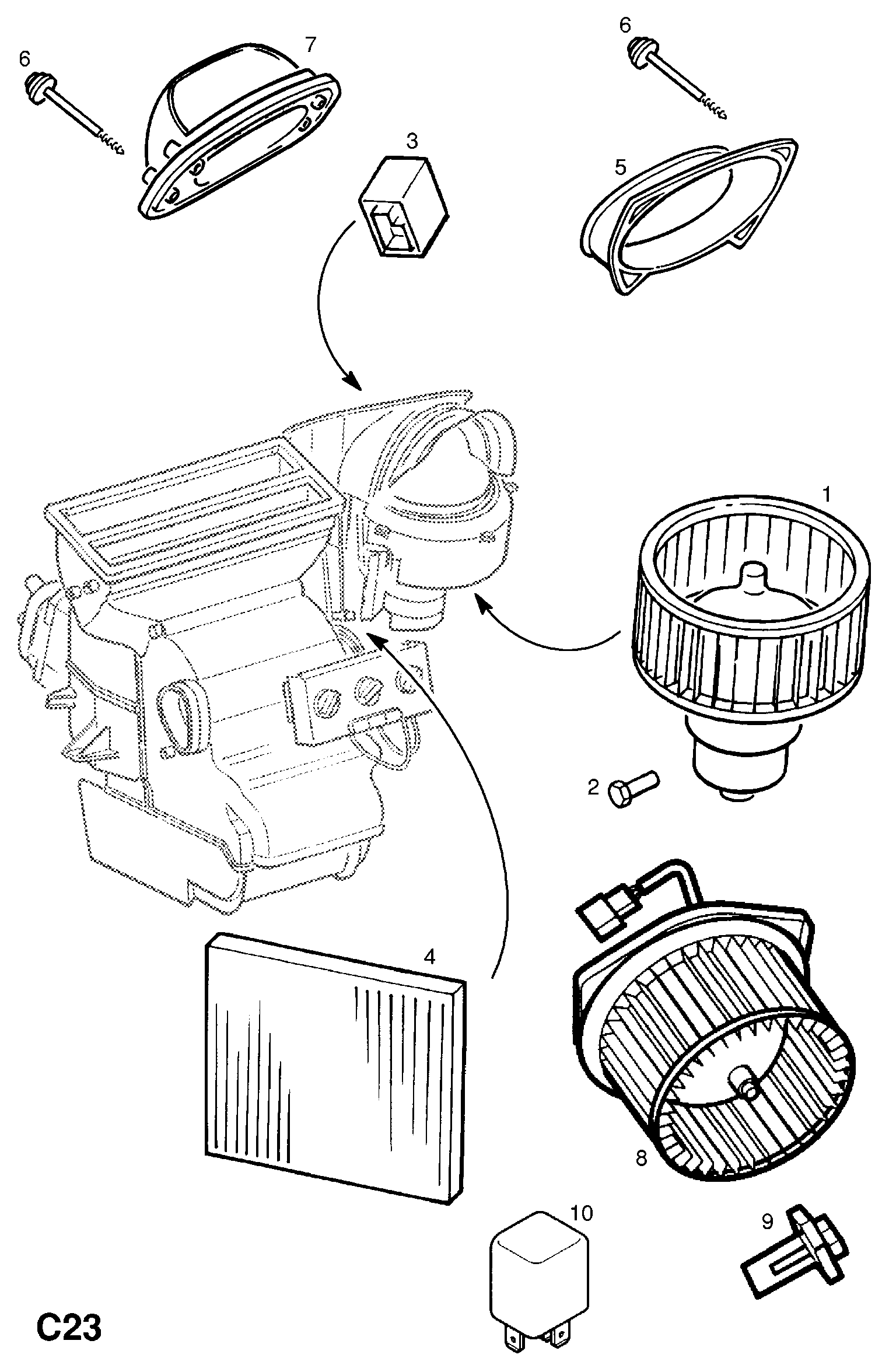 Opel 1808612 - Suodatin, sisäilma inparts.fi