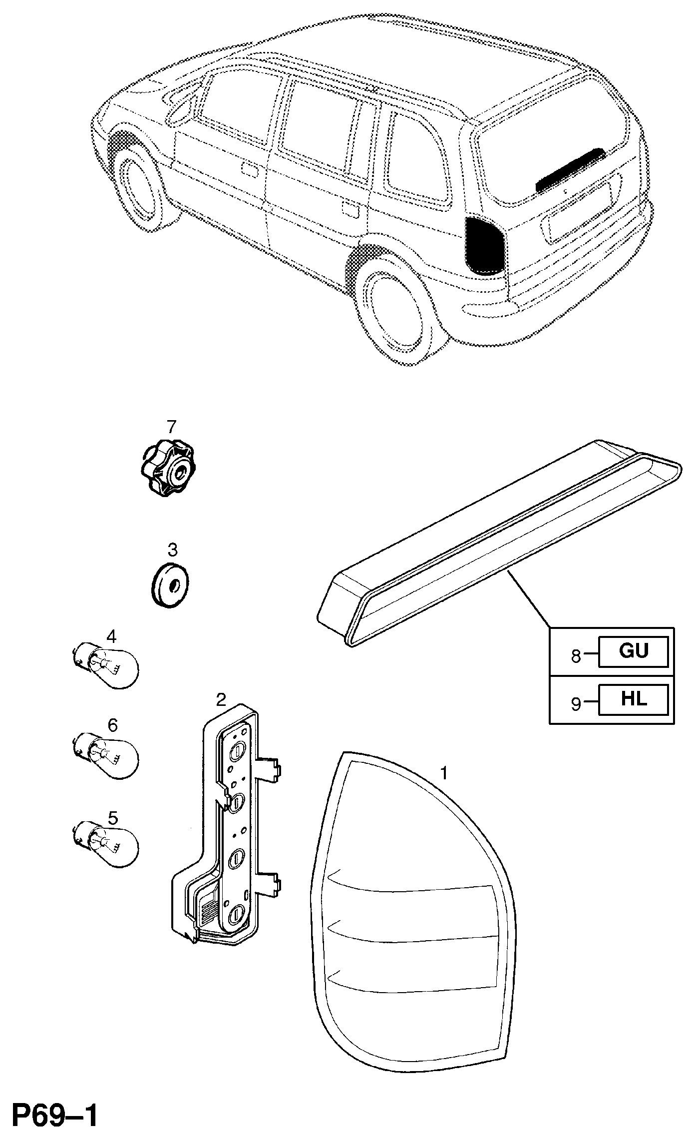 Opel 20 98 401 - Polttimo, mittariston valo inparts.fi