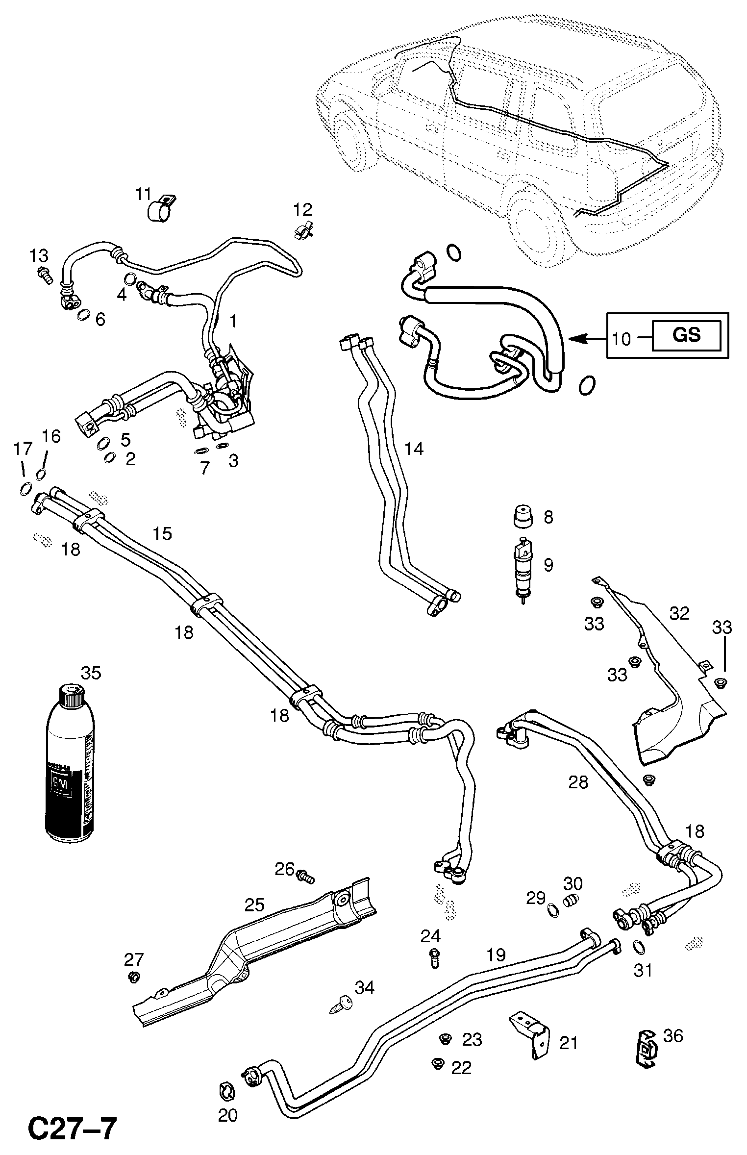 Vauxhall 20 48 992 - Hihnankiristin, moniurahihna inparts.fi