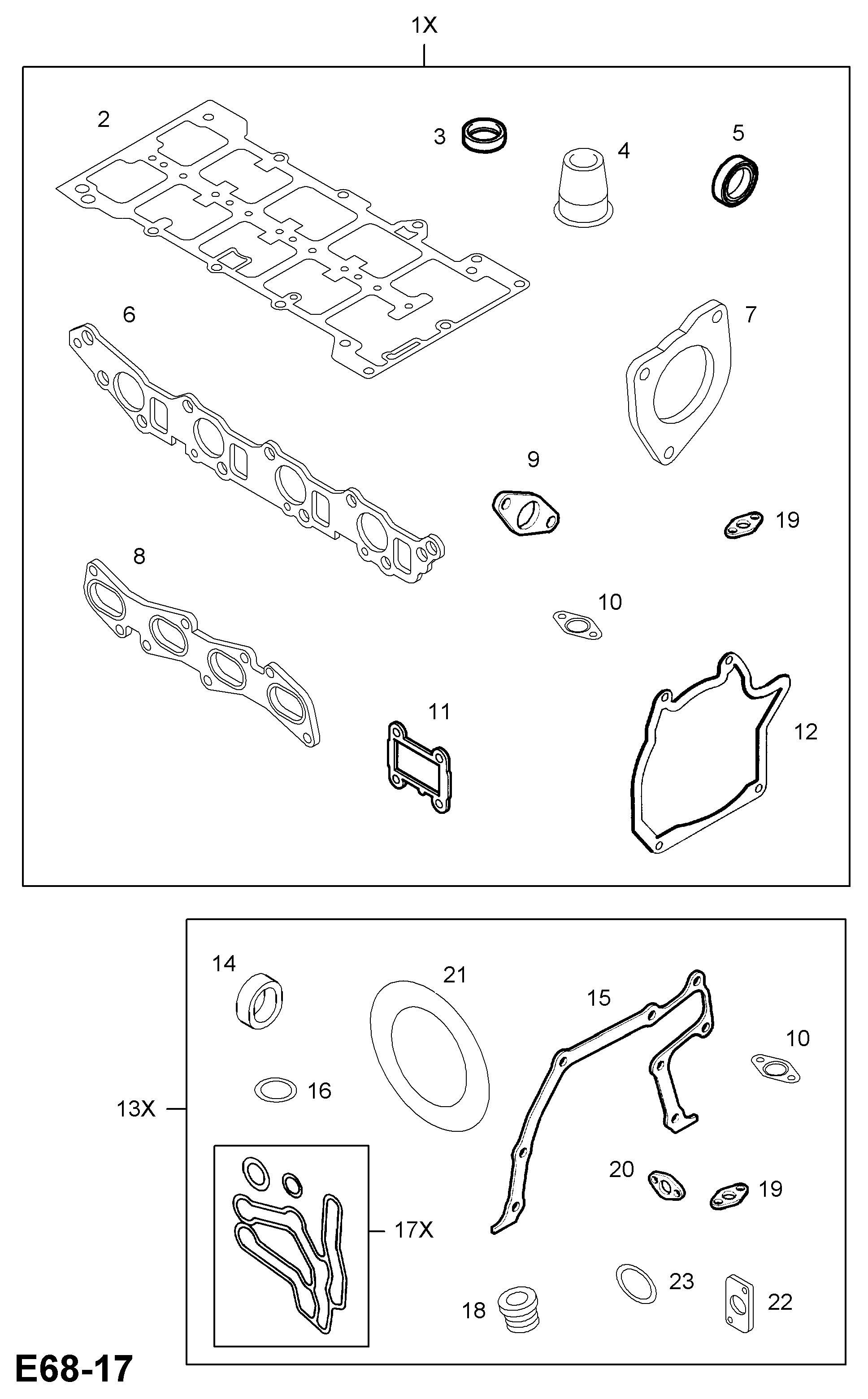 Opel 5851 374 - Tiiviste inparts.fi