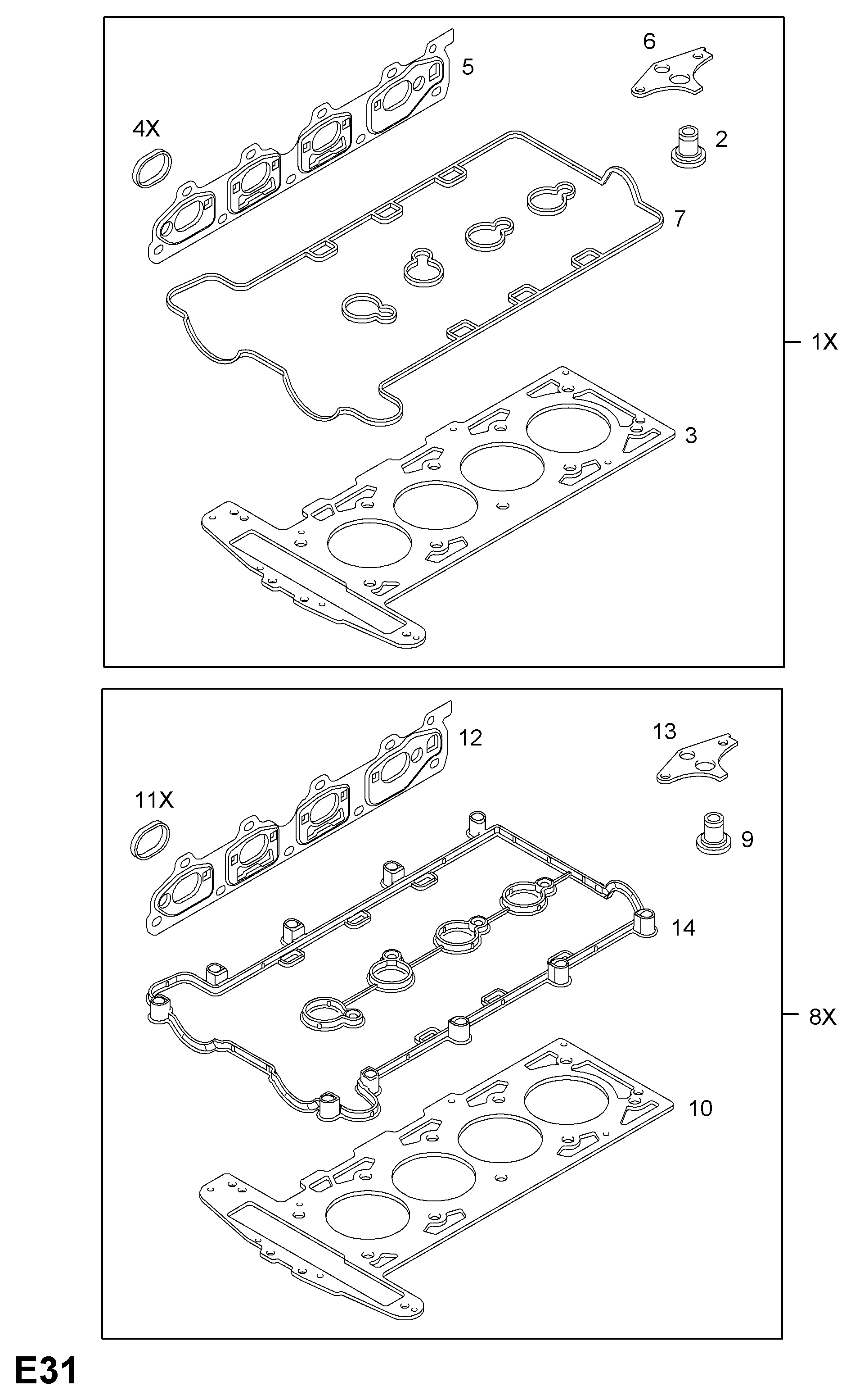 Opel 8 51 761 - Tiiviste, EGR-venttiili inparts.fi