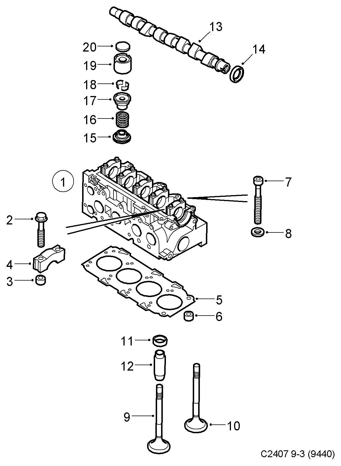 VW 93178835 - Tiivistesarja, venttiilivarsi inparts.fi