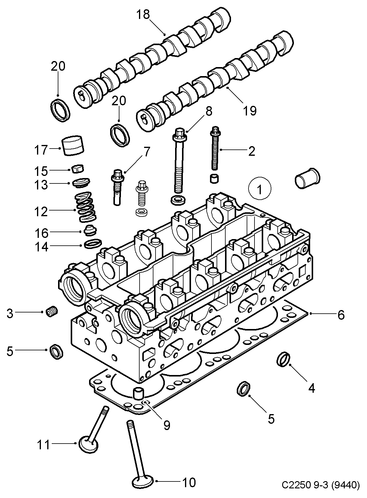 Opel 90 298 390 - Akselitiiviste, nokka-akseli inparts.fi