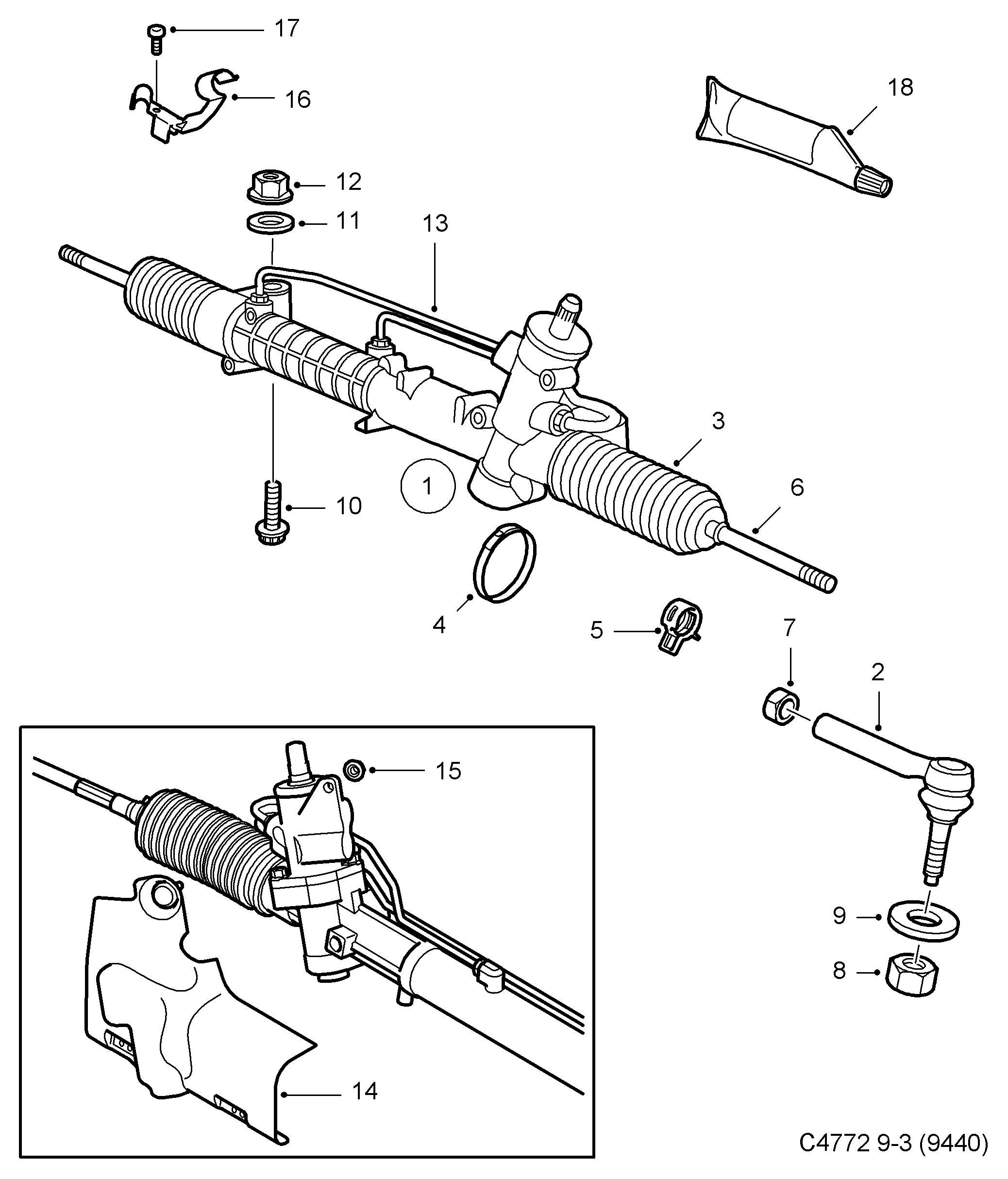 Vauxhall 93172342 - Paljekumisarja, ohjaus inparts.fi