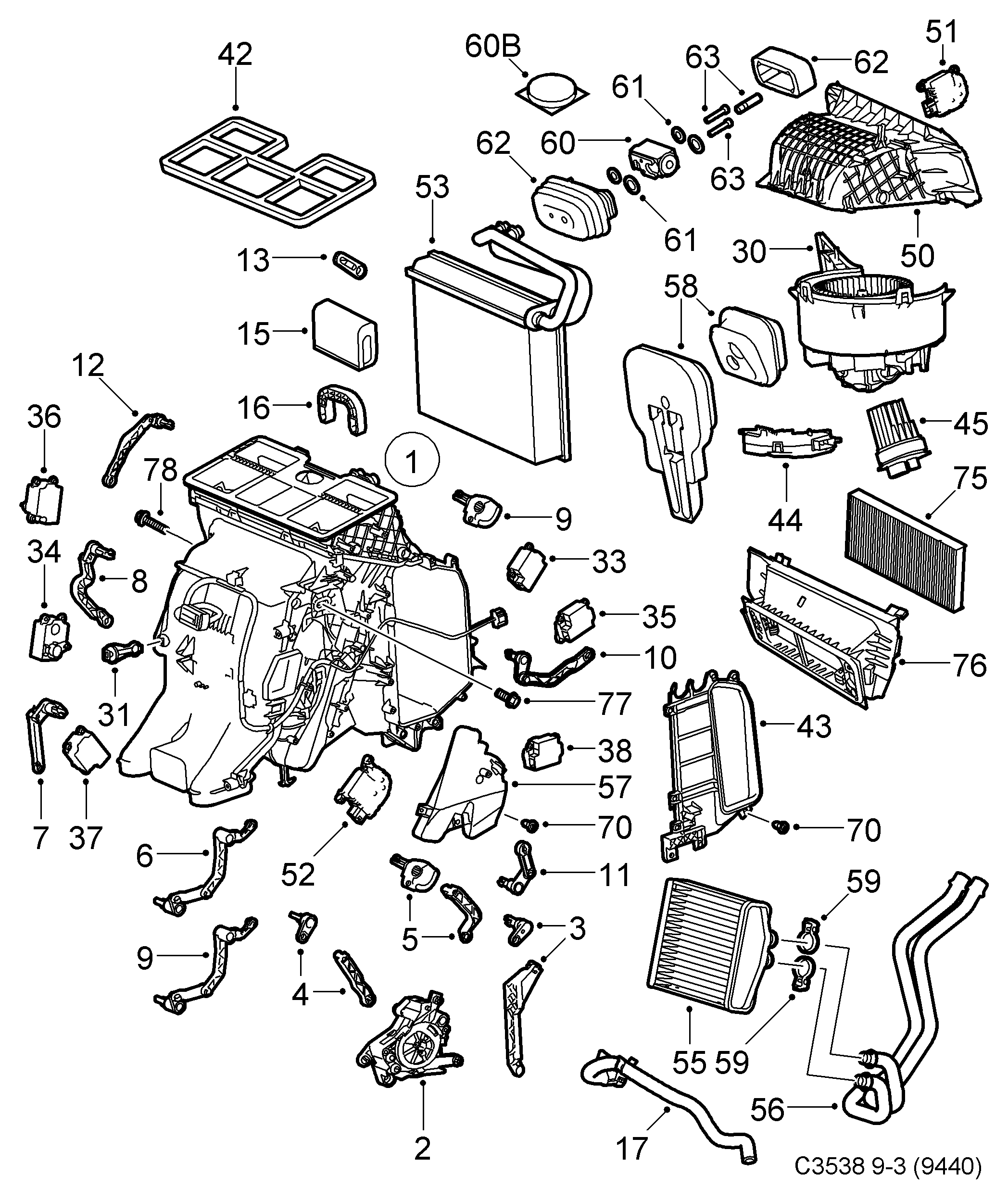 Opel 93171816 - Paisuntaventtiili, ilmastointilaite inparts.fi