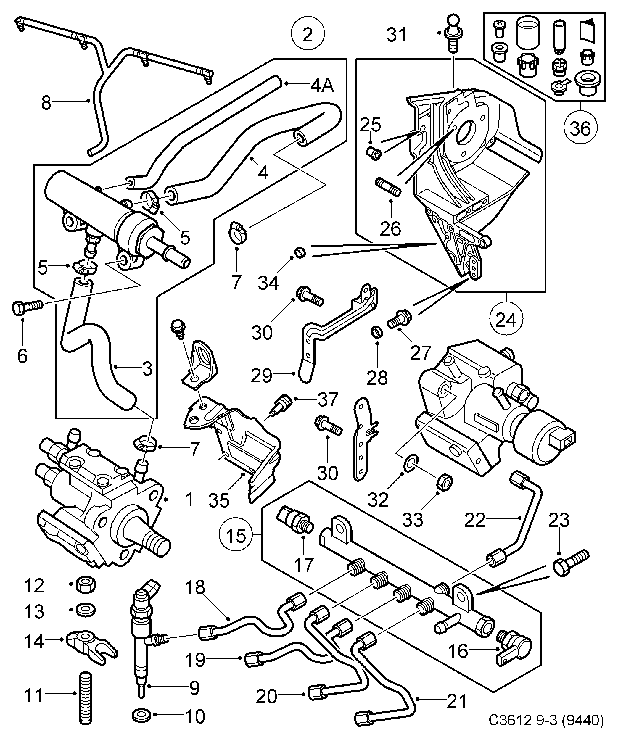 Opel 93188709 - Korkeapainepumppu inparts.fi