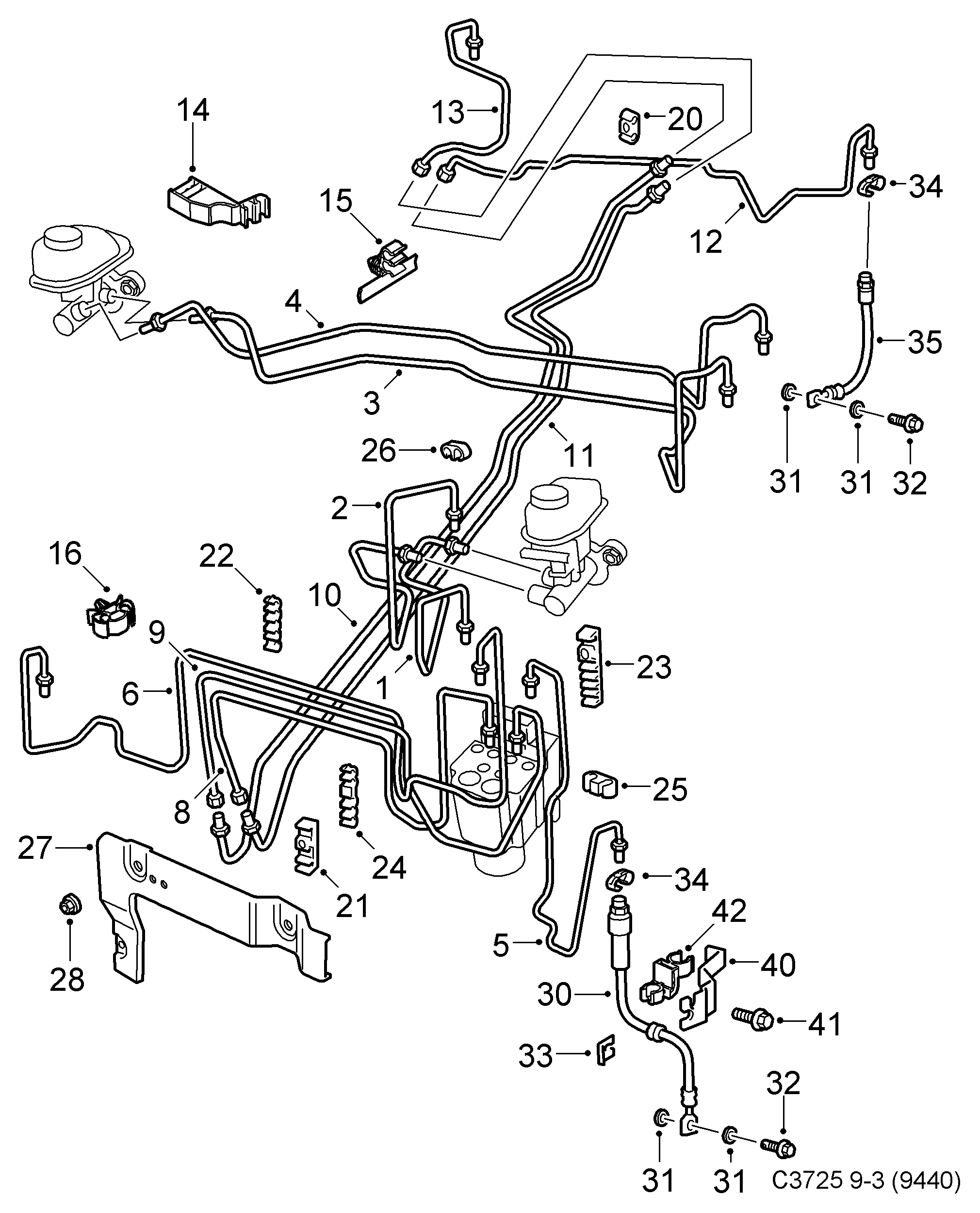 Opel 24436541 - Jarruletku inparts.fi