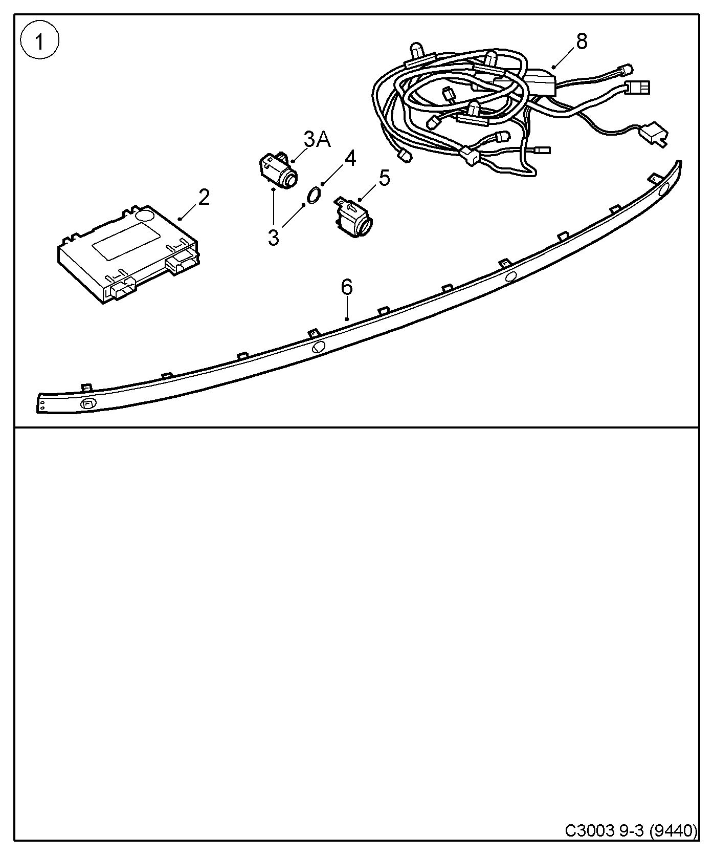 SAAB 93 172 012 - Sensori, pysäköintitutka inparts.fi