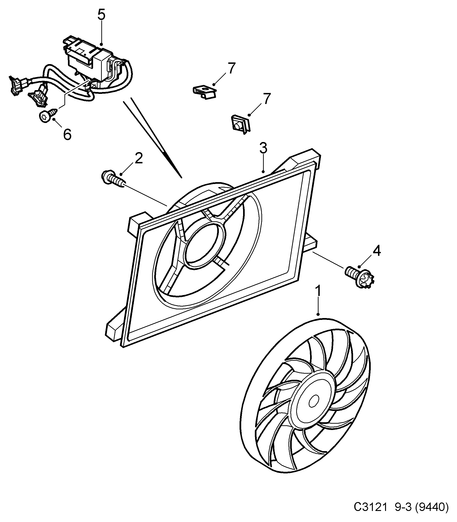 FIAT 24410988 - Tuuletin, moottorin jäähdytys inparts.fi