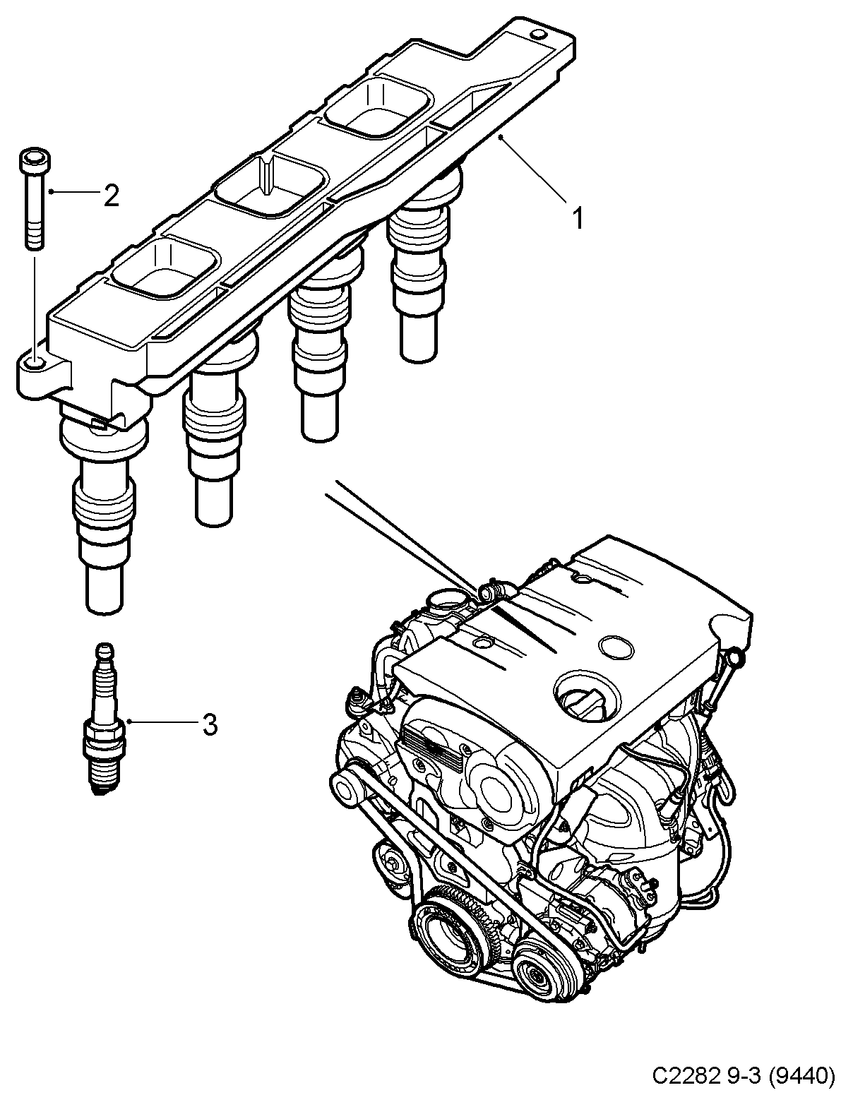 SAAB 93176801 - Sytytystulppa inparts.fi