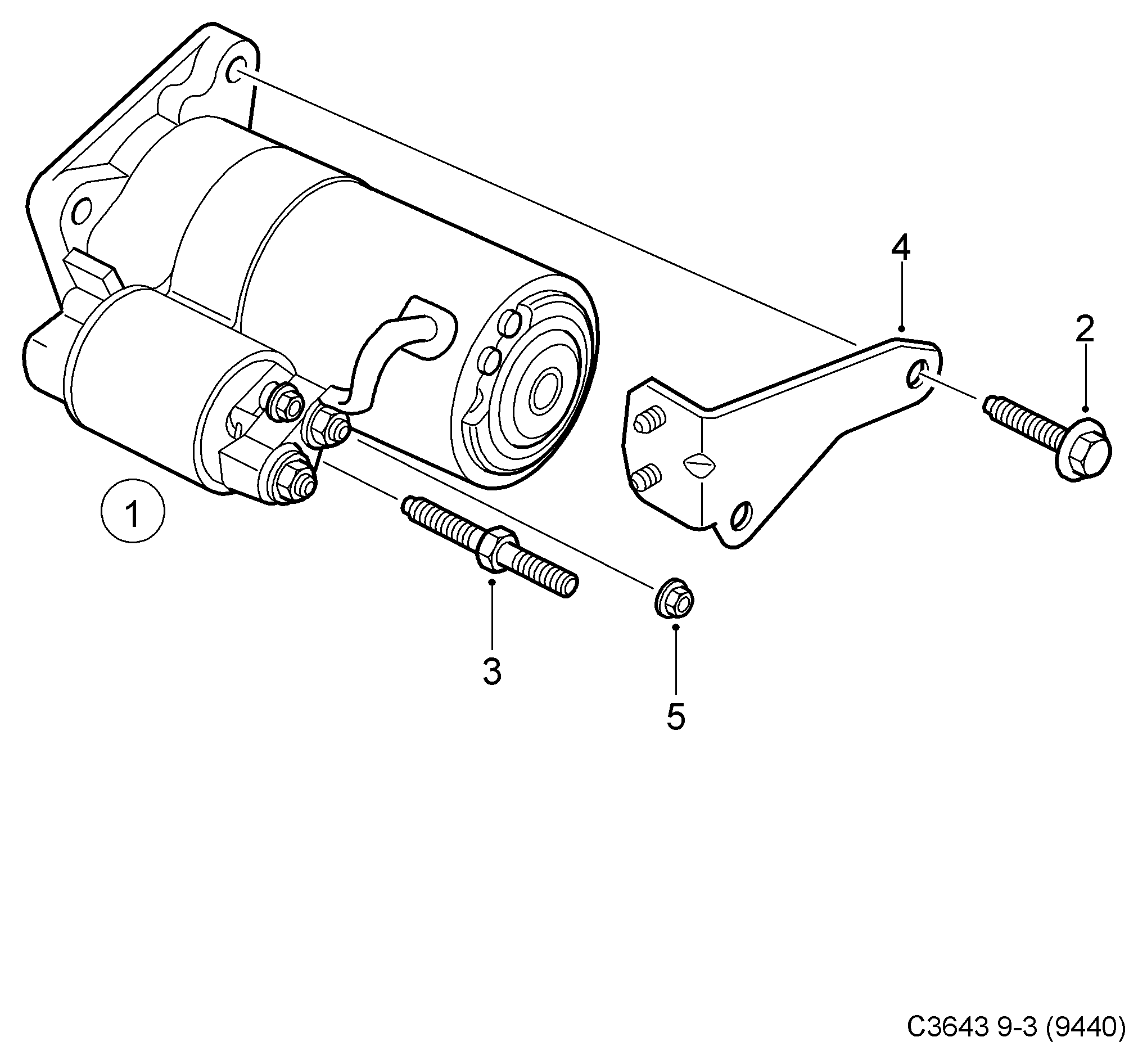 SAAB 55 35 2882 - Käynnistinmoottori inparts.fi