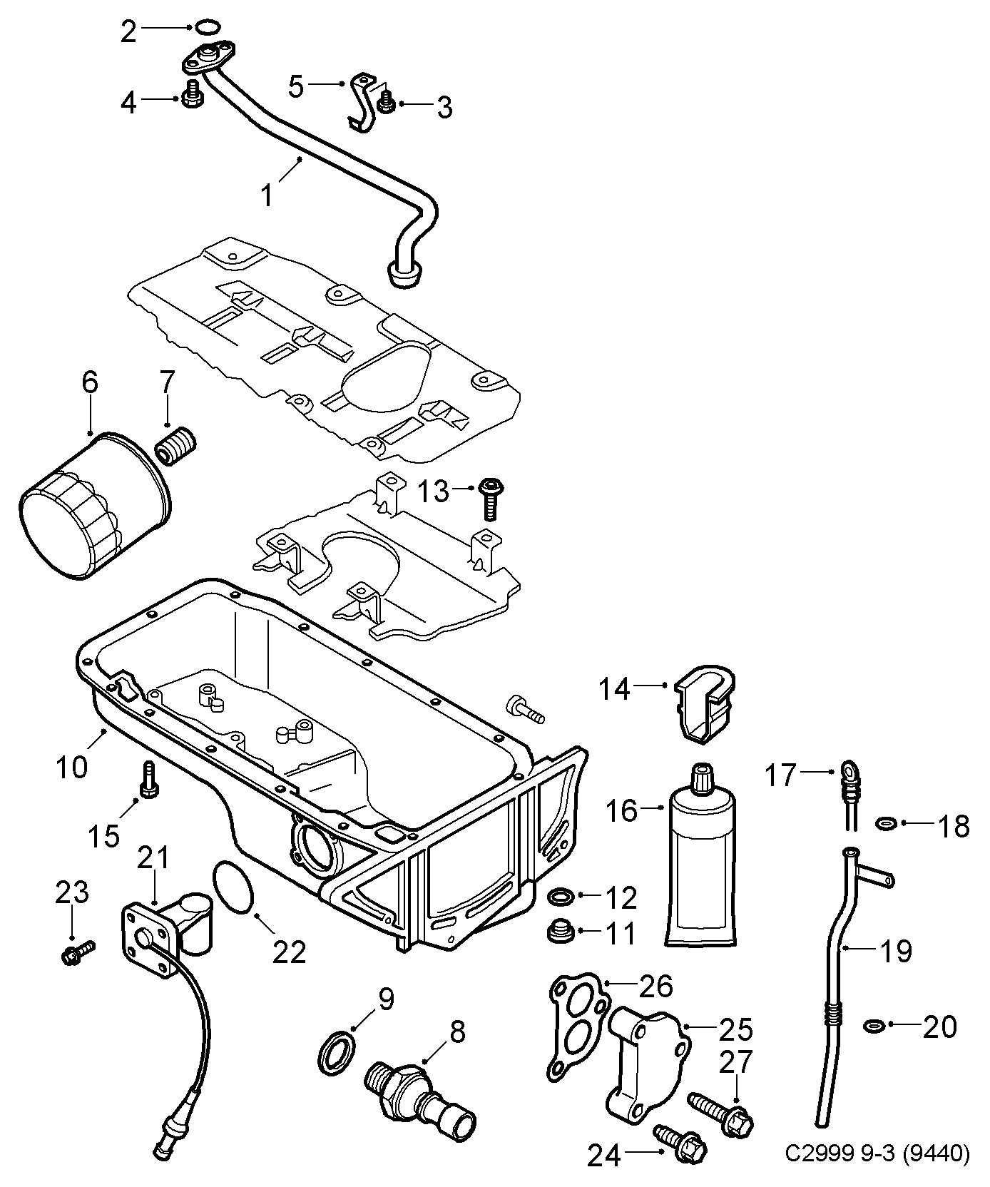 Opel 93178952 - Öljynsuodatin inparts.fi