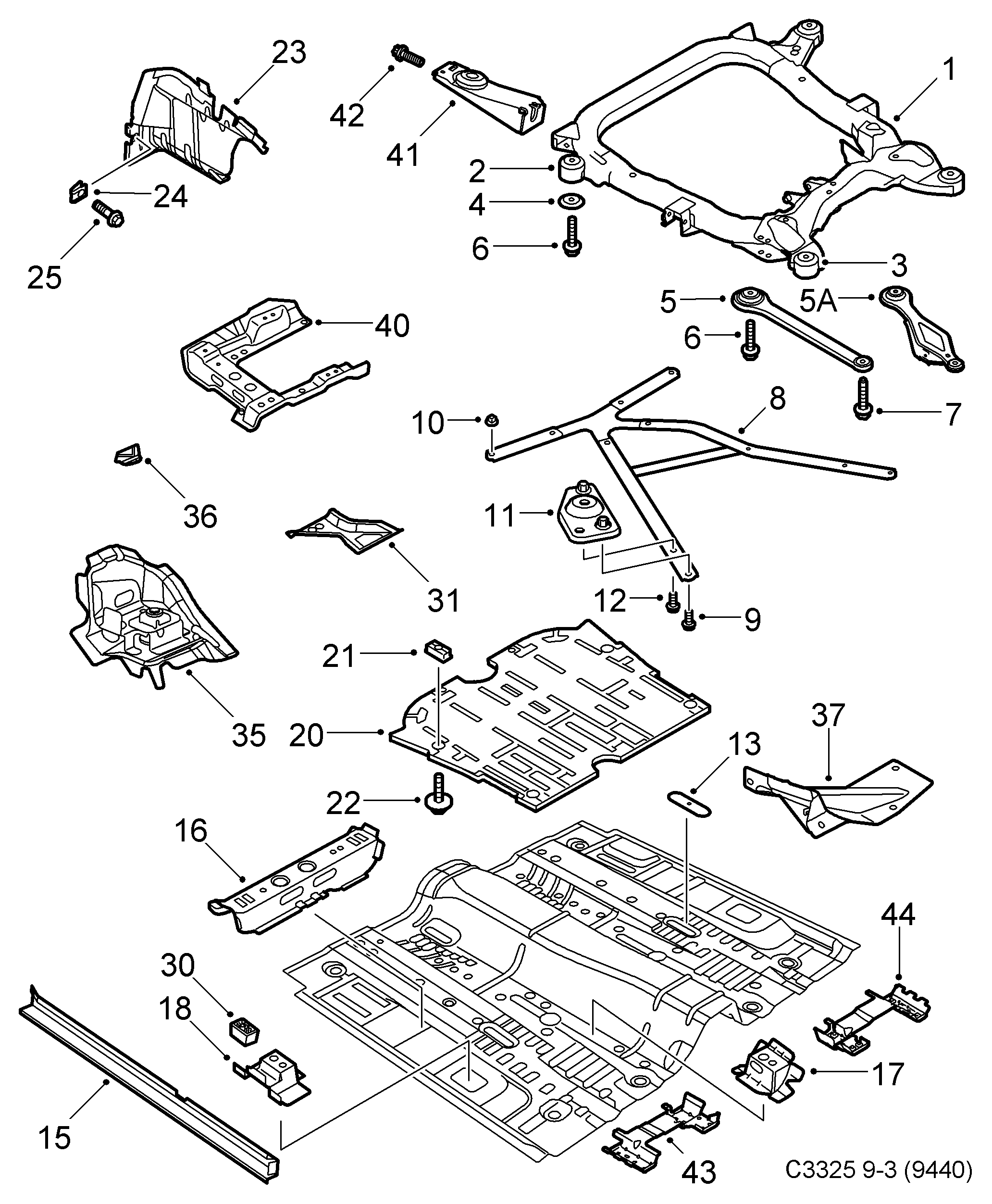 Opel 24445293 - Tukivarren hela inparts.fi