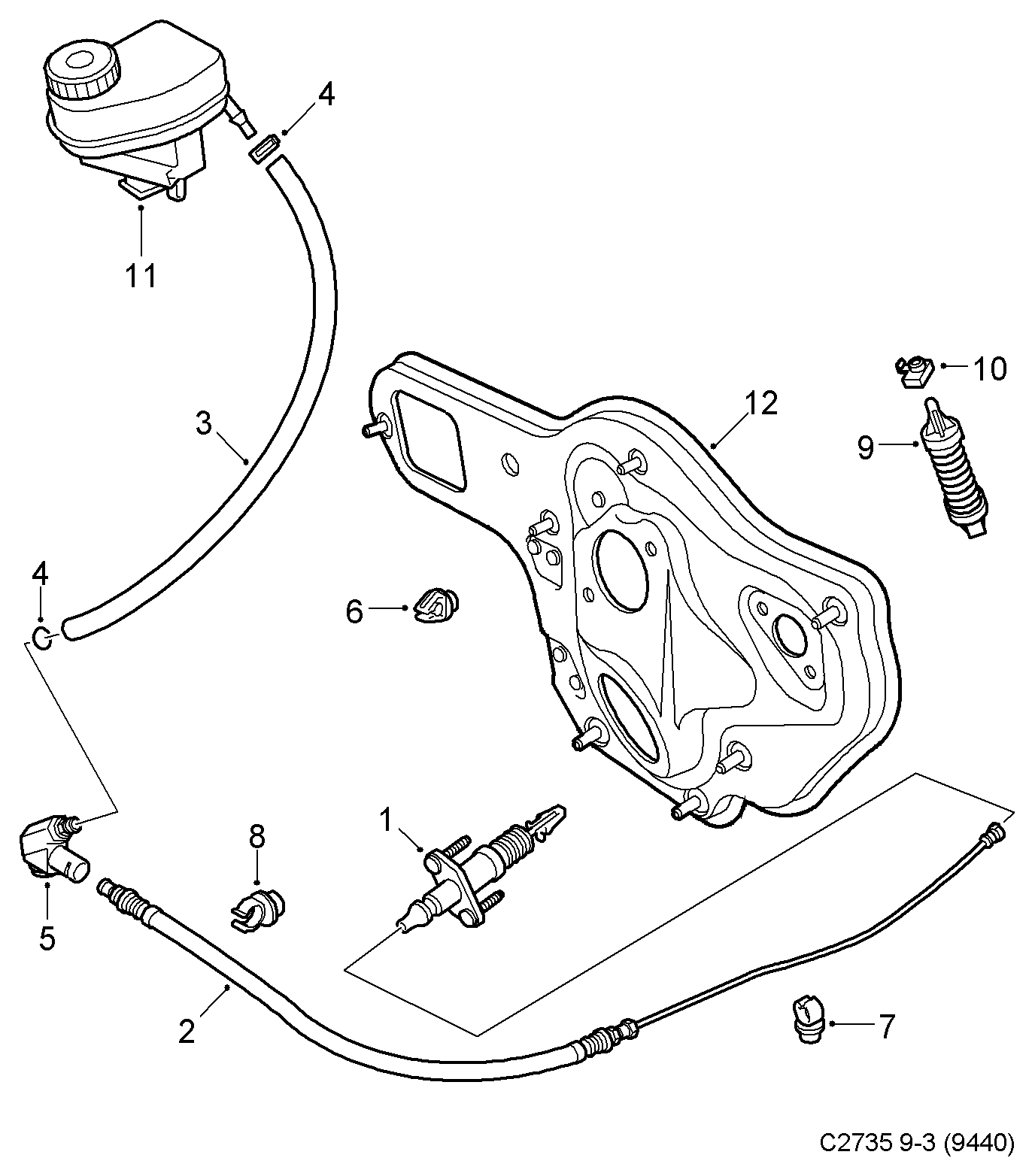 Chevrolet 24412670 - Pääsylinteri, kytkin inparts.fi